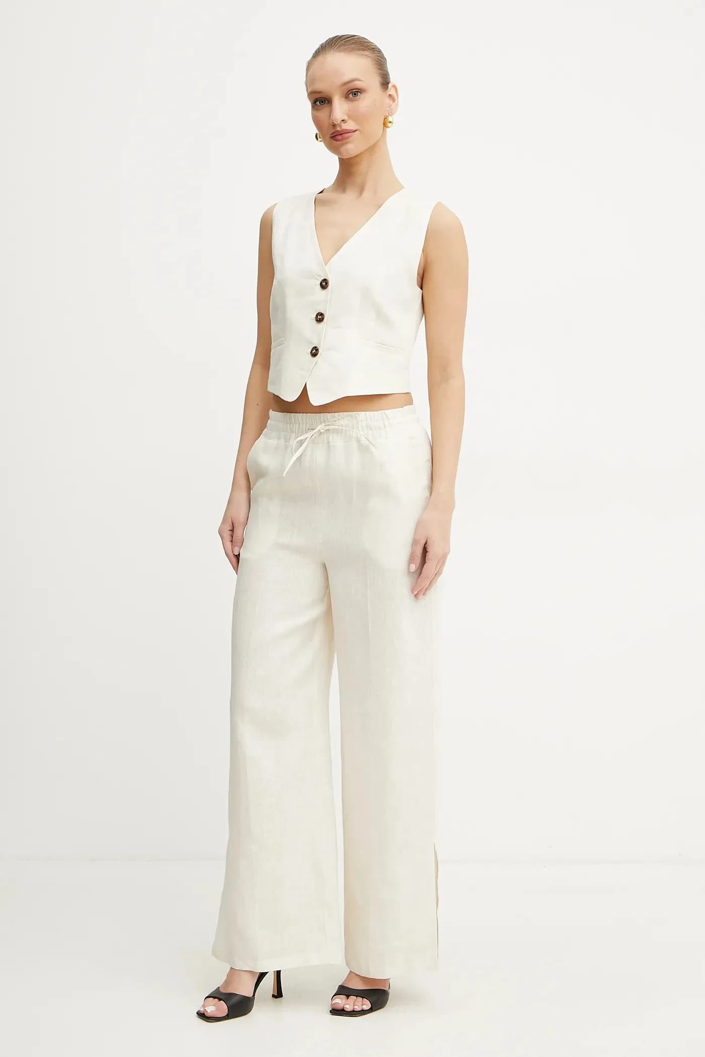 Льняные брюки Emme от Marella - фото 2