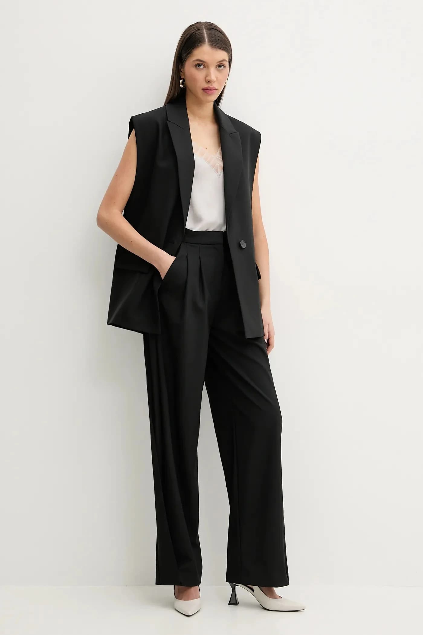 Брюки из смесовой шерсти - фото 2