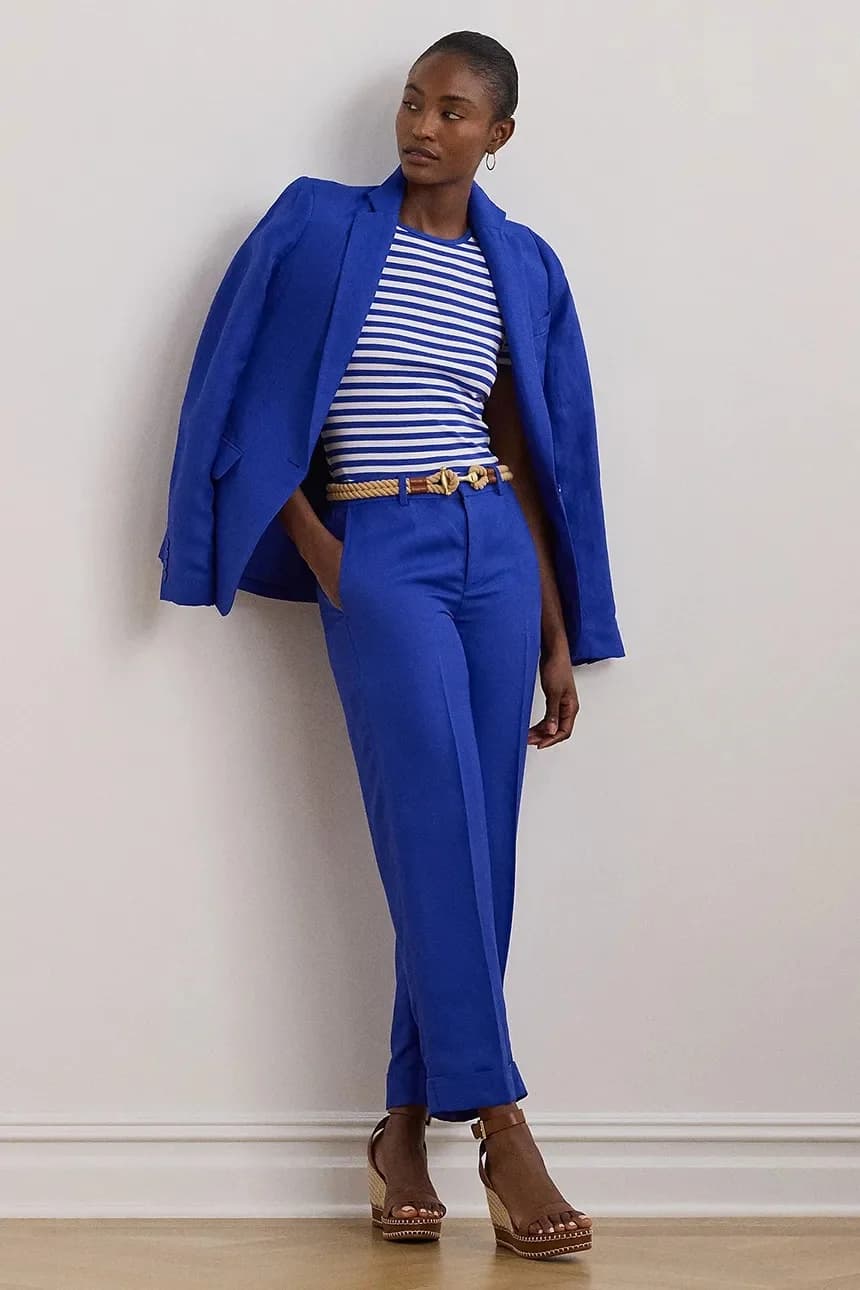 Льняные брюки