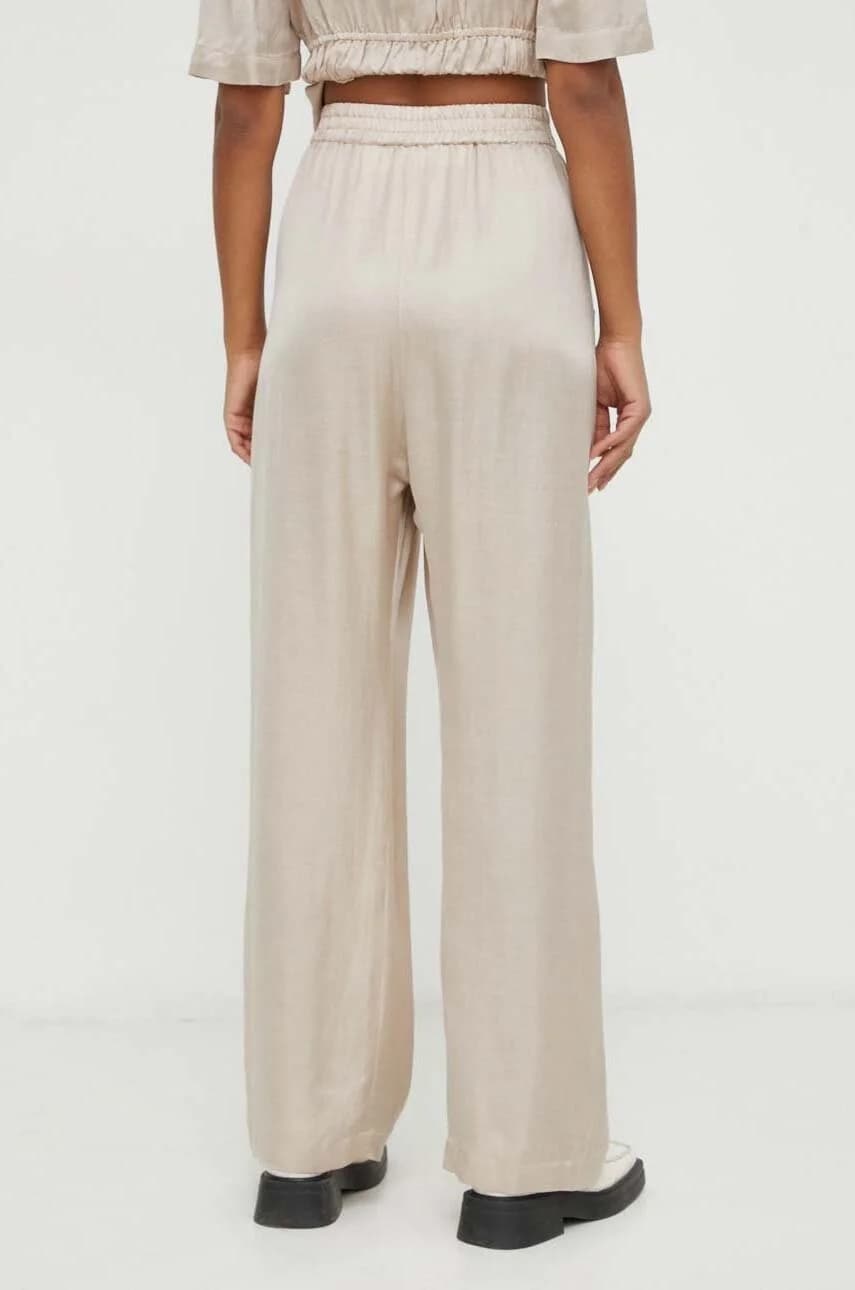 Брюки из смесового льна - фото 3