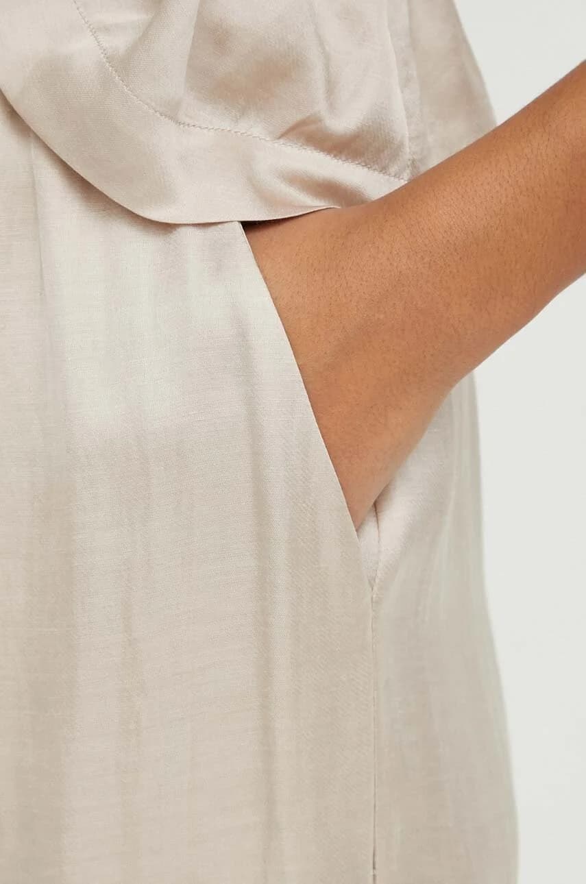 Брюки из смесового льна - фото 4