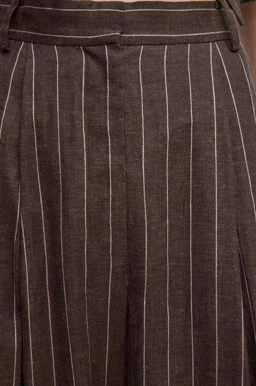 Льняные брюки Enzo - Casual Linen Stripe - фото 4