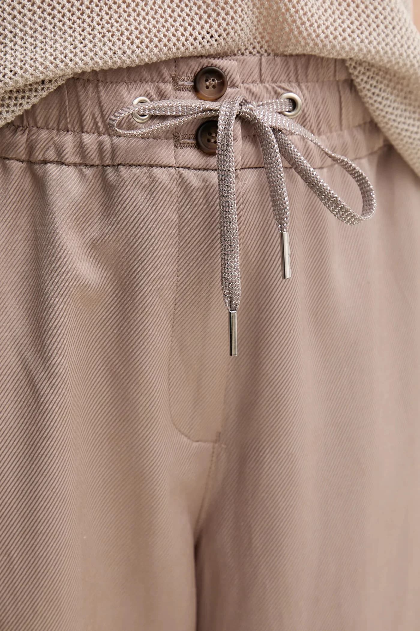 Брюки из смесового льна - фото 4