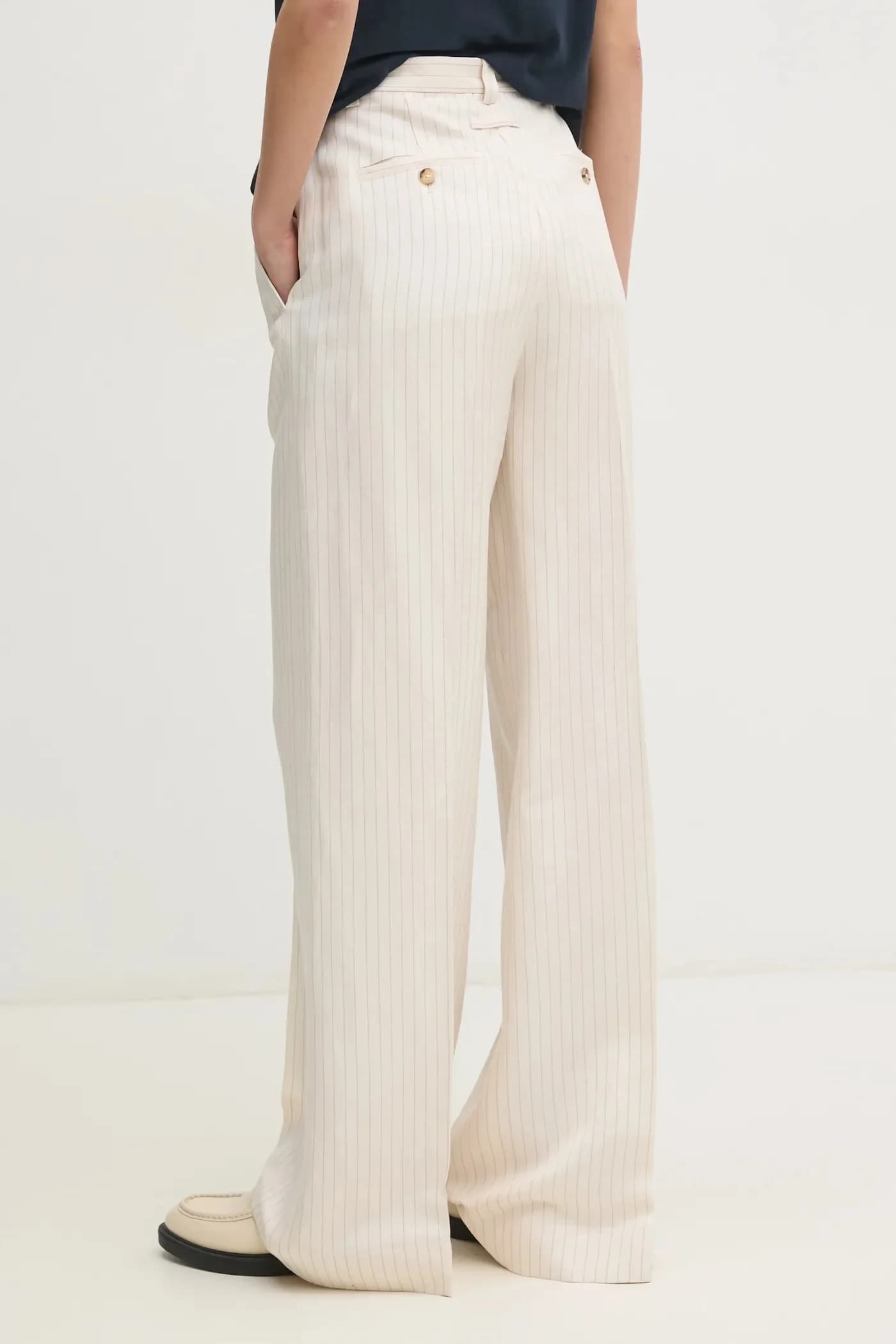 Брюки из смесового льна - фото 3