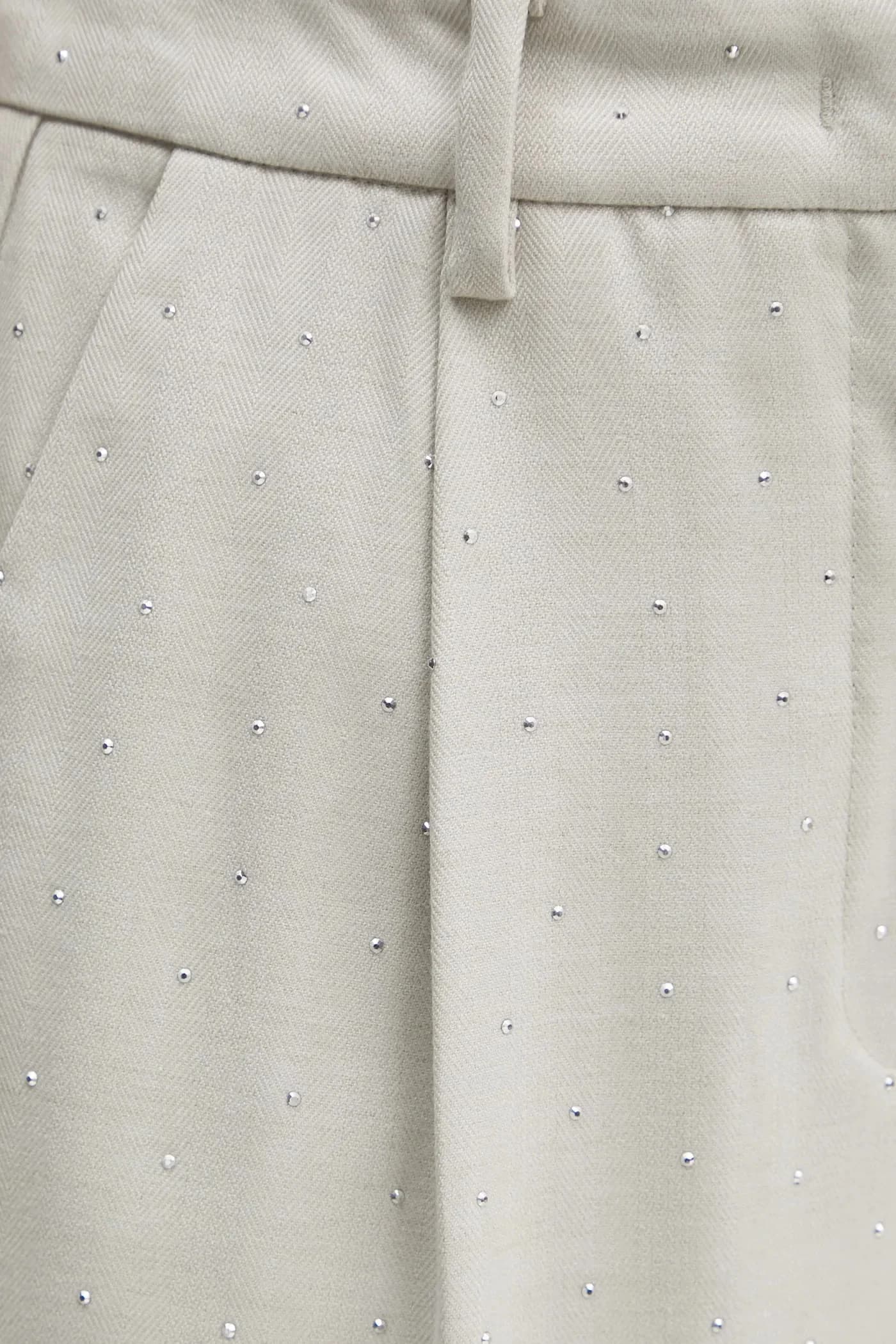 Брюки из смесовой шерсти - фото 4