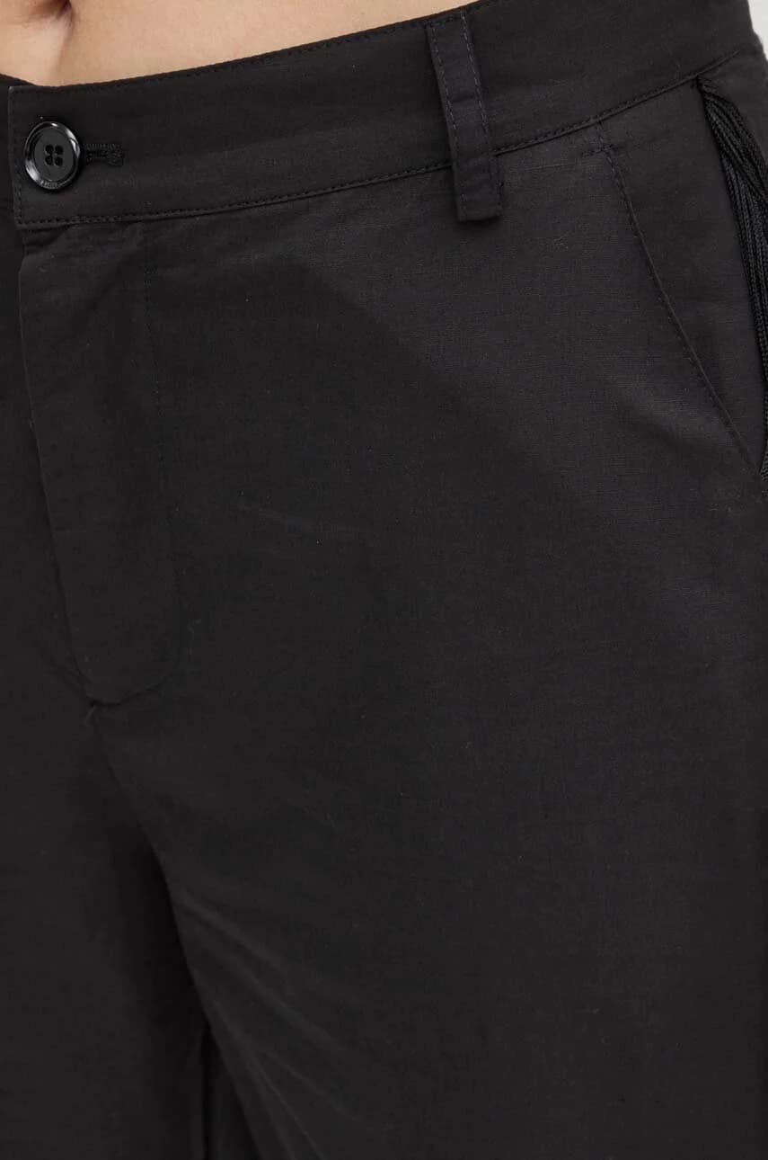 Брюки из смесового льна - фото 4