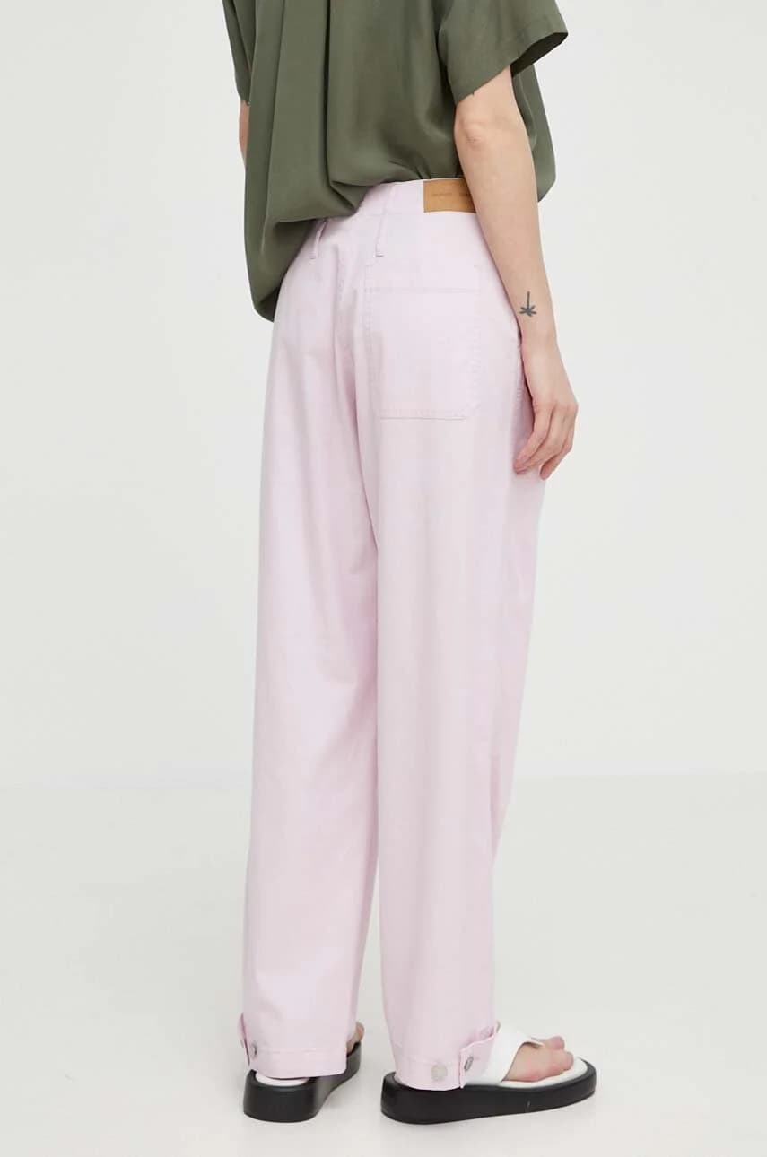 Брюки SALIX из смесового льна - фото 3