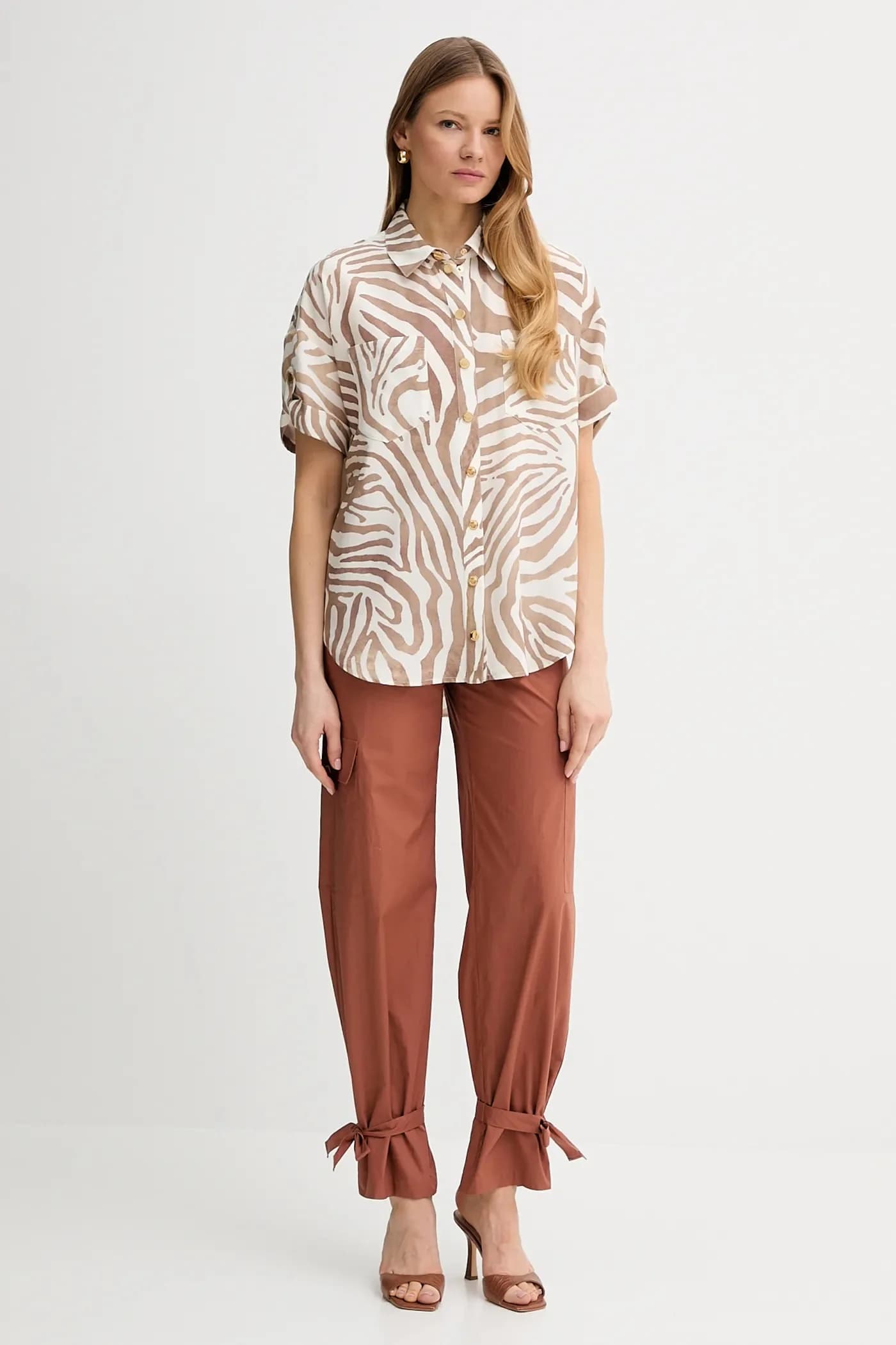 брюки из хлопка PAT - фото 2