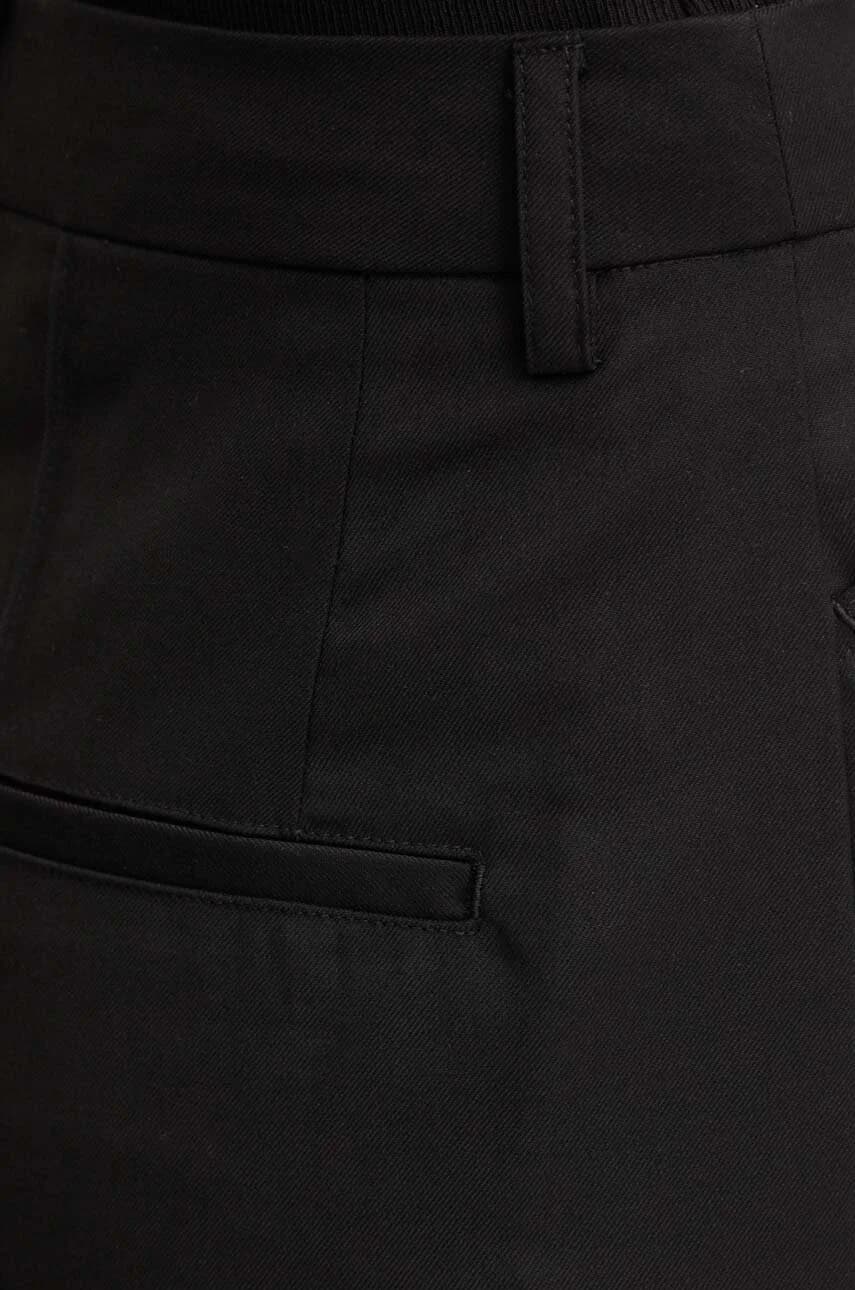 Узкие костюмные брюки из смесовой шерсти - фото 4