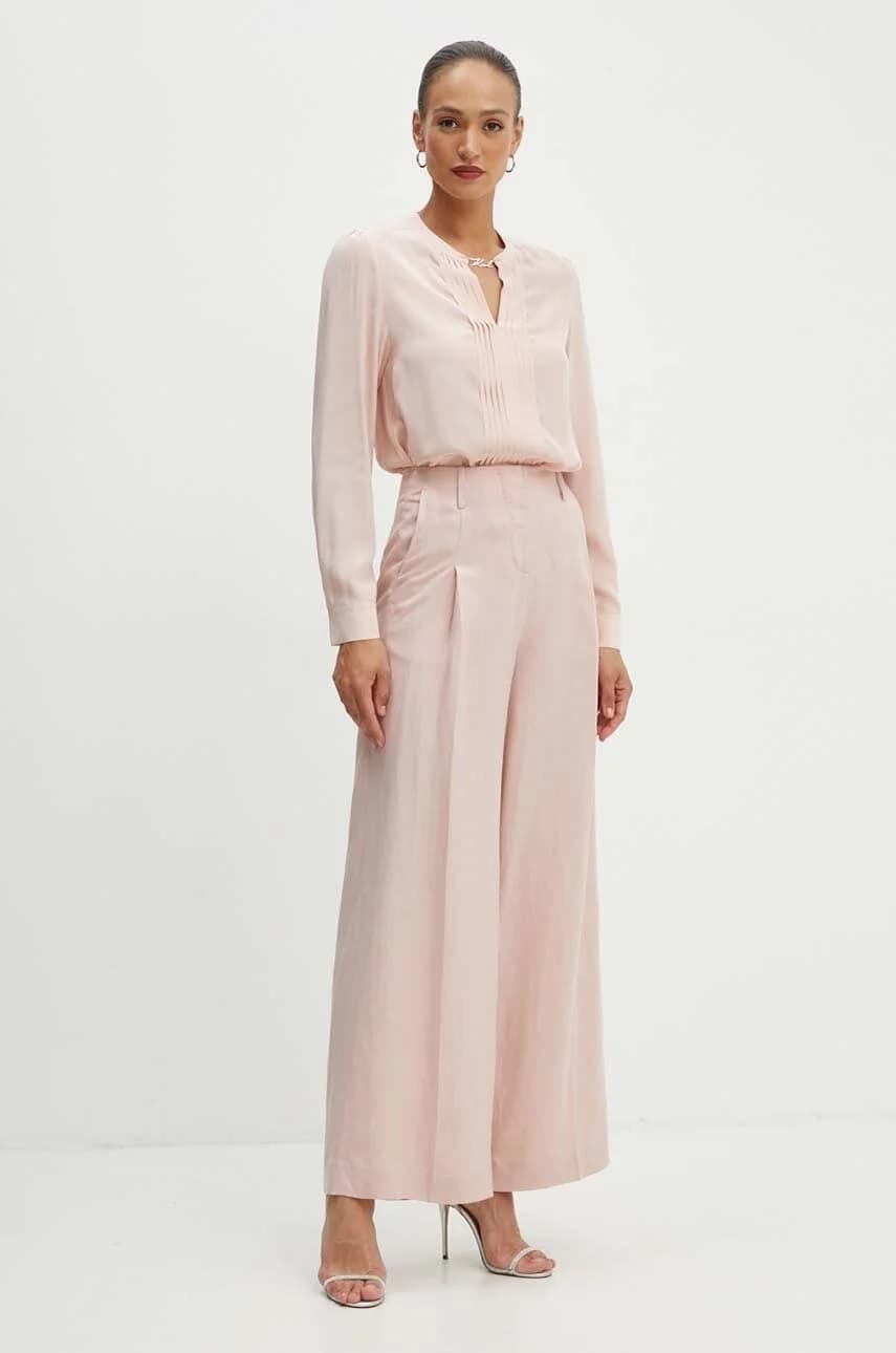 Брюки из смесового льна - фото 2