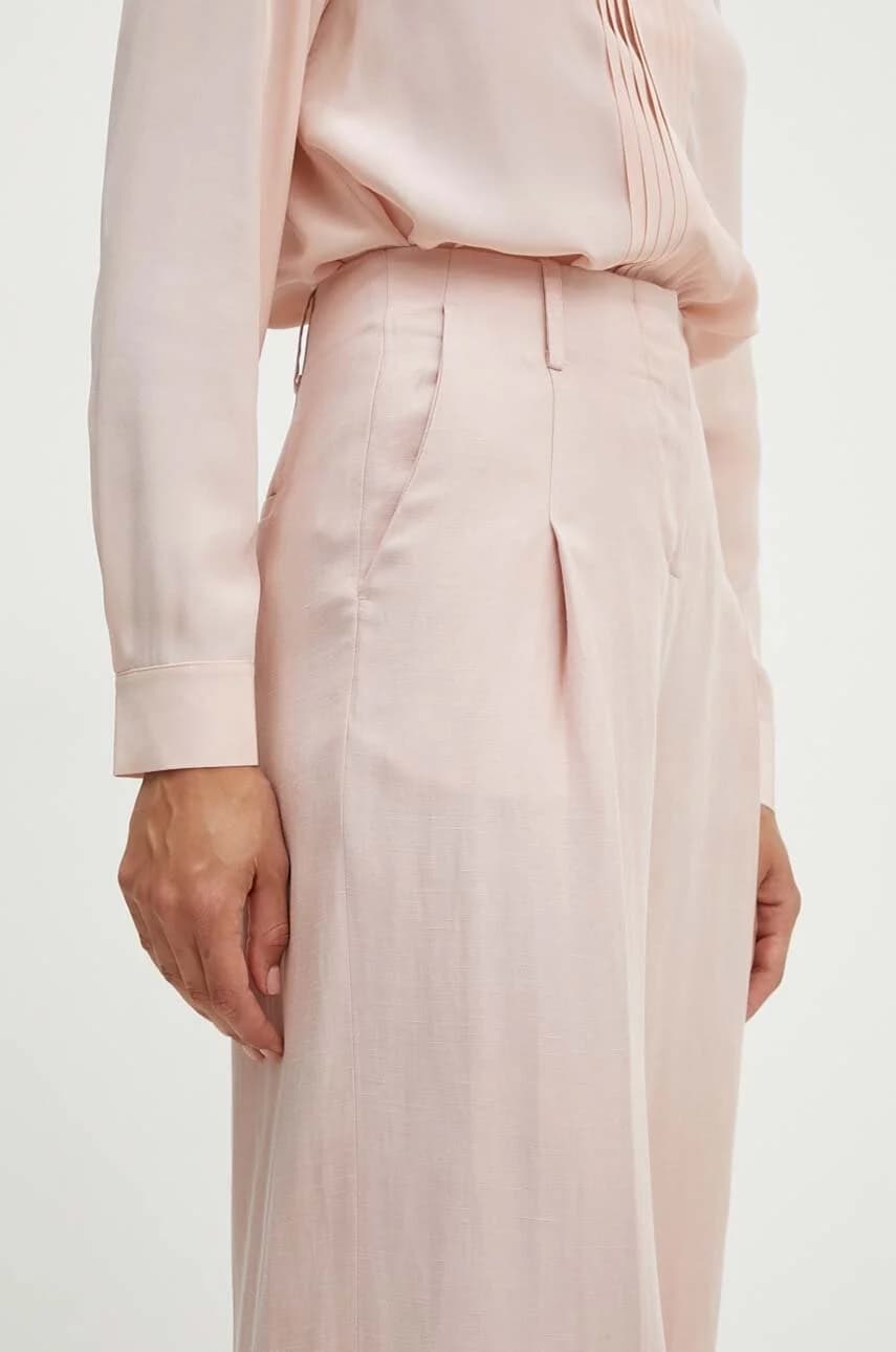 Брюки из смесового льна - фото 4