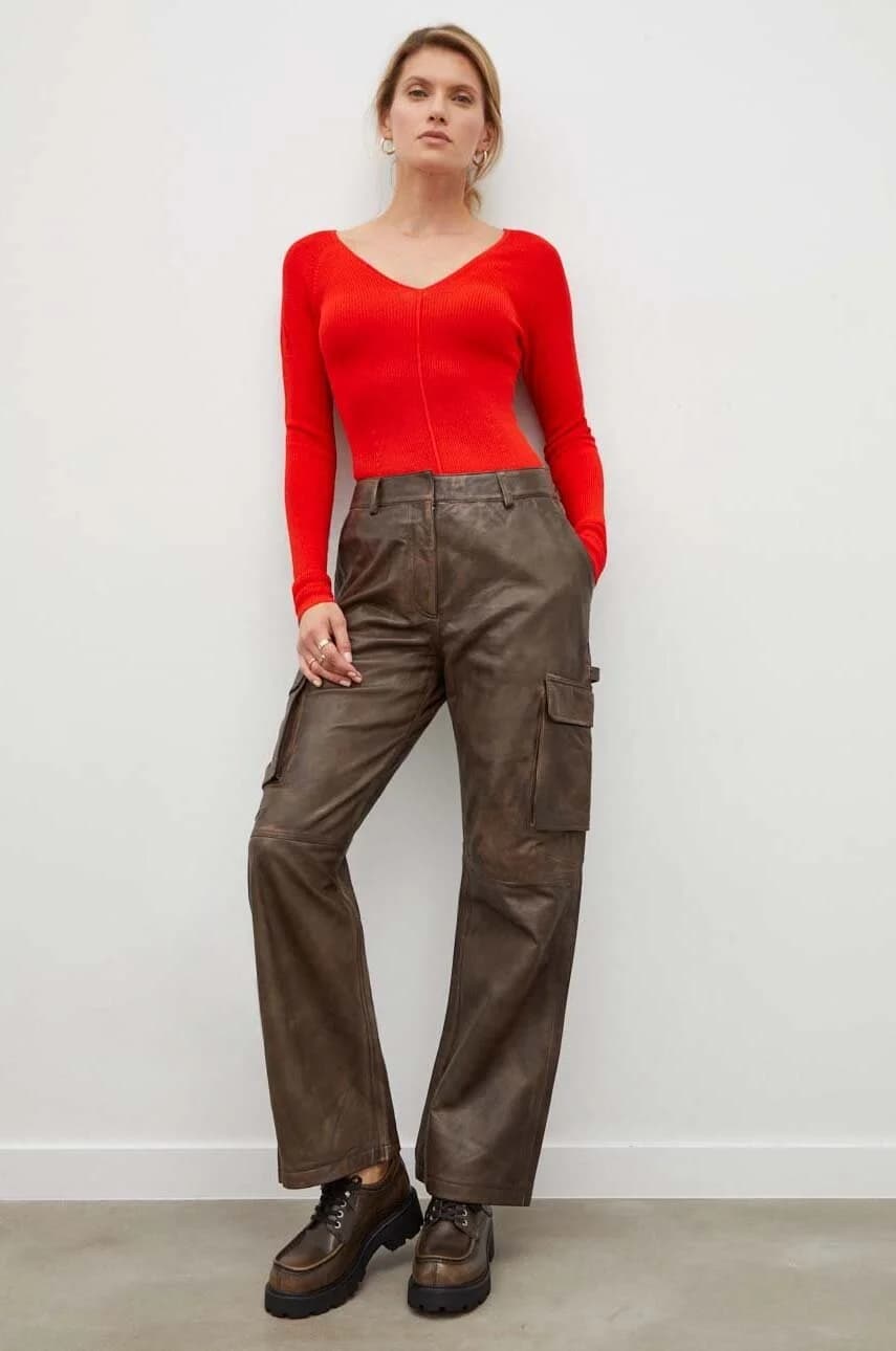 Кожаные брюки - фото 2