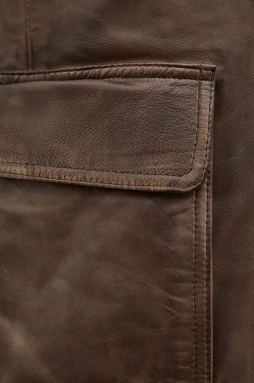 Кожаные брюки - фото 4