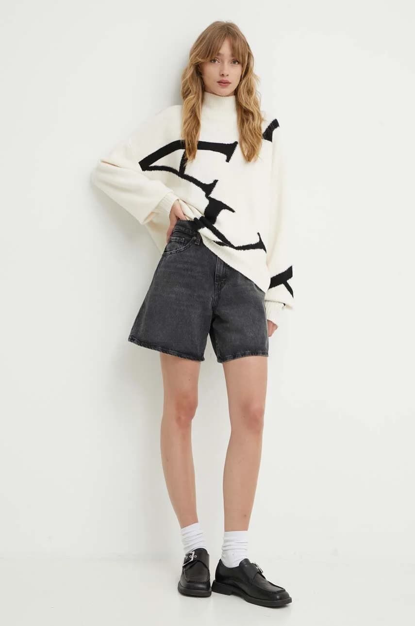 Джинсовые шорты HIGH BAGGY SHORT - фото 2