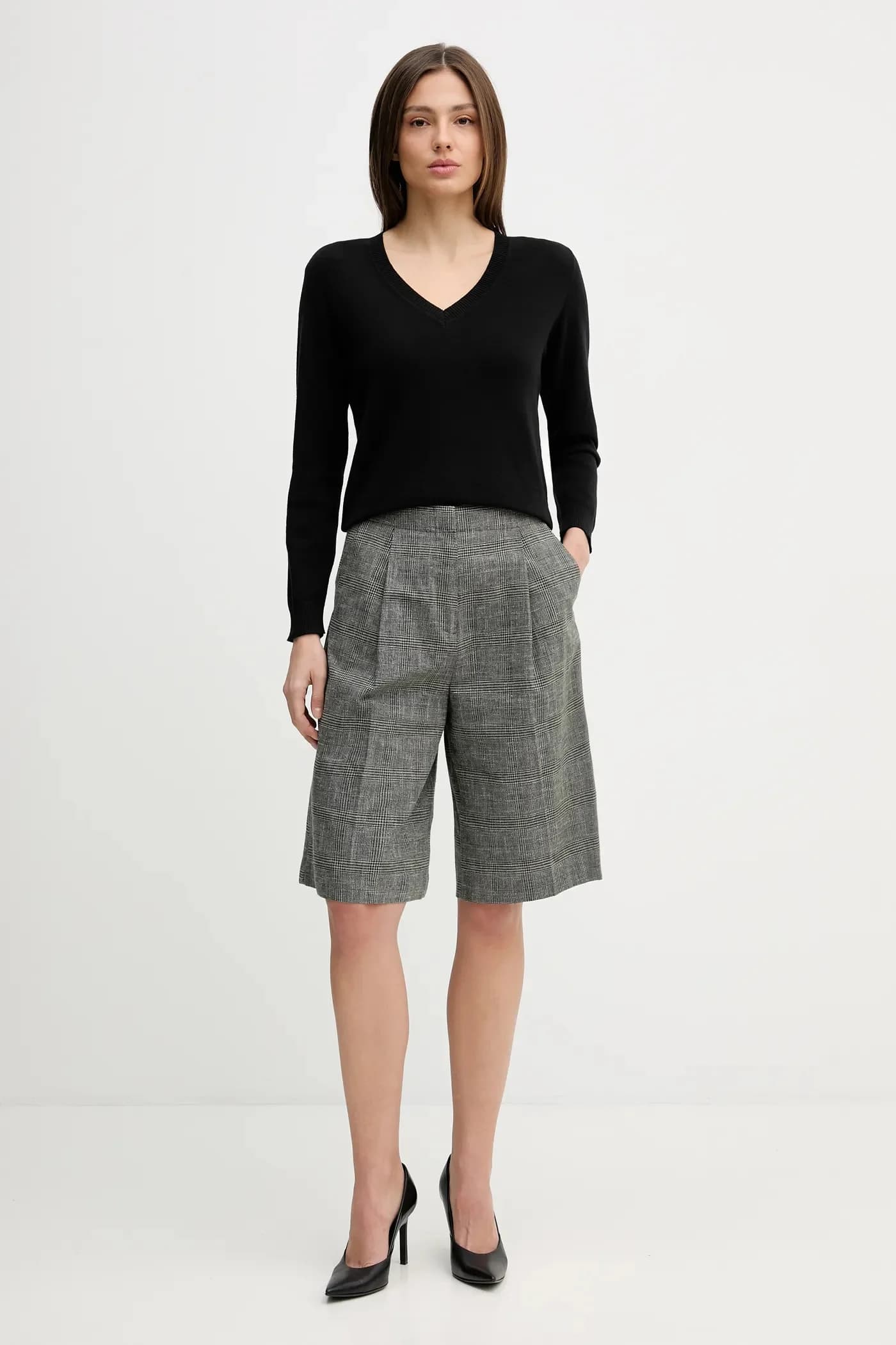 Шорты из смесового льна - фото 2