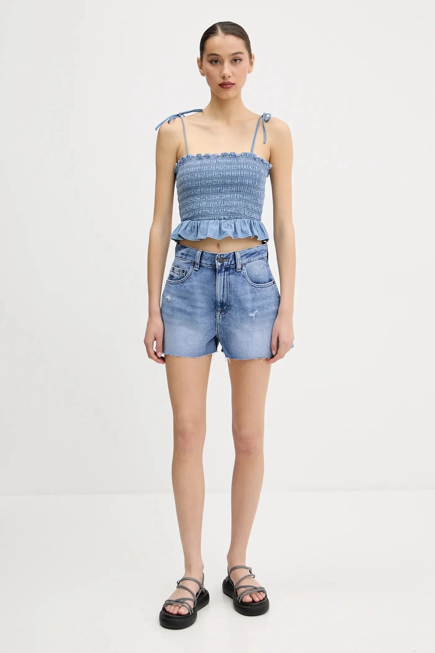 Джинсовые шорты - фото 2