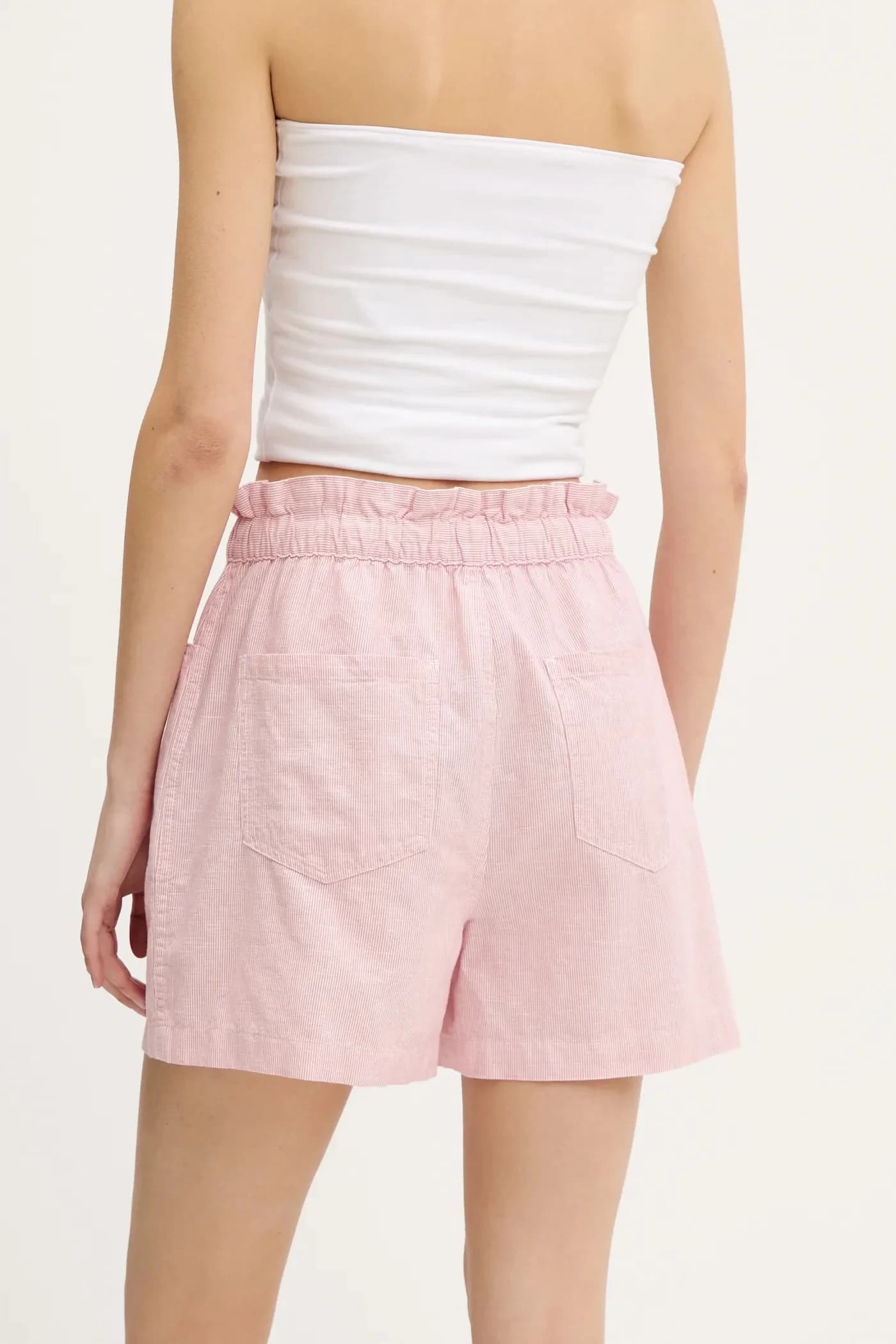 Шорты из смесового льна - фото 3