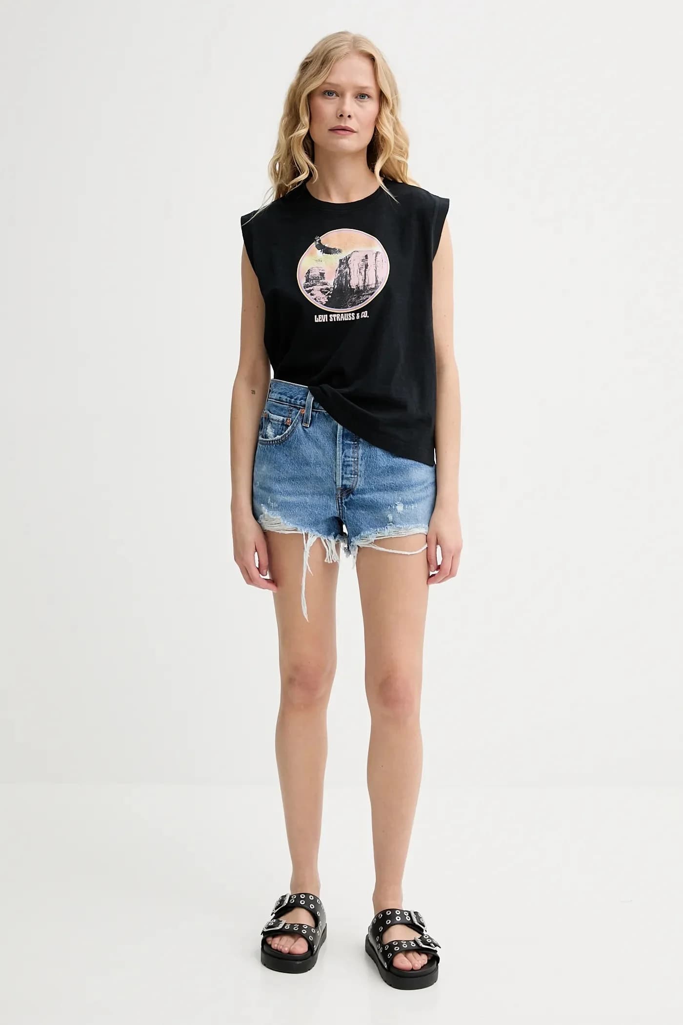 Джинсовые шорты - фото 2