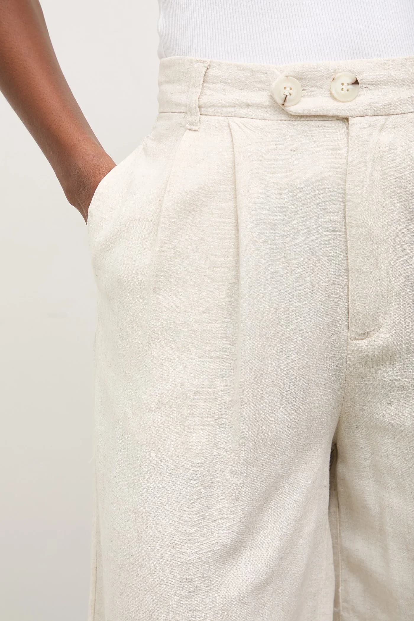 Льняные шорты - фото 4