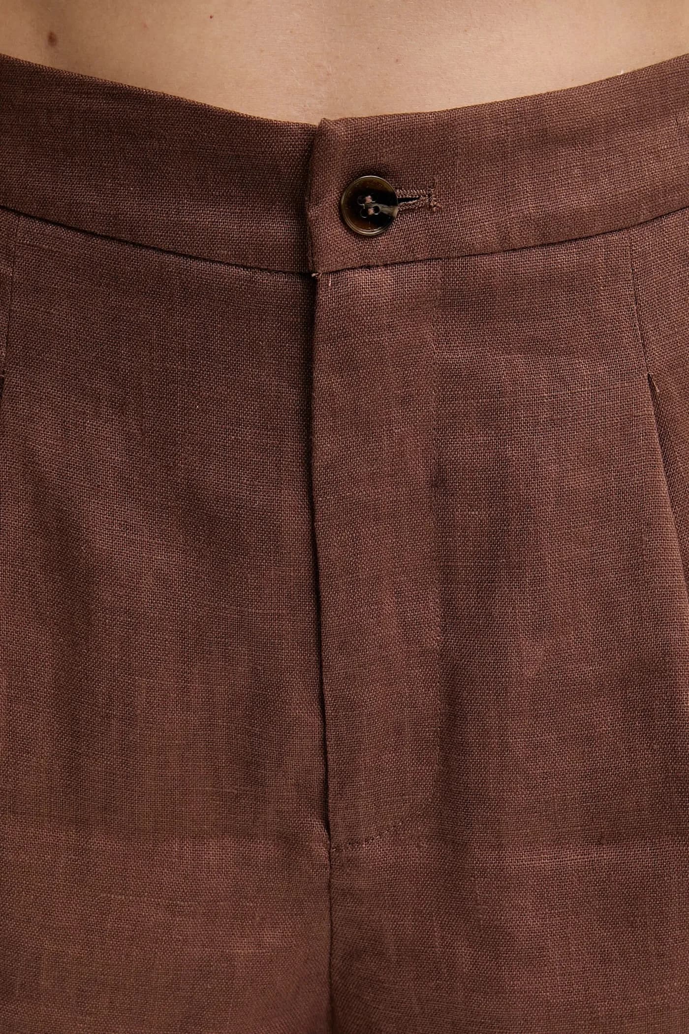 Льняные шорты - фото 4