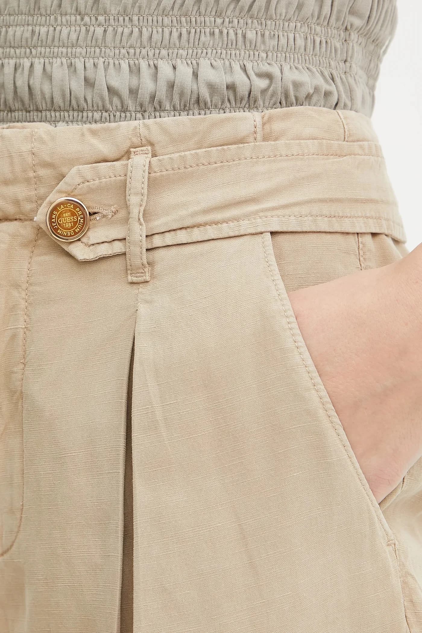 SHAYE шорты из смесового льна - фото 4