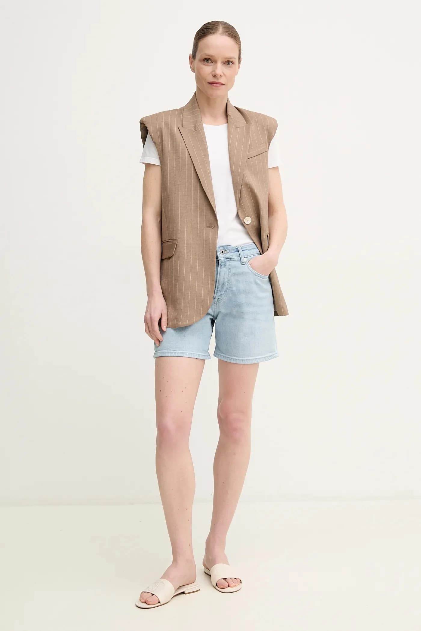 Джинсовые шорты FITTED SHORT HW MARY - фото 2