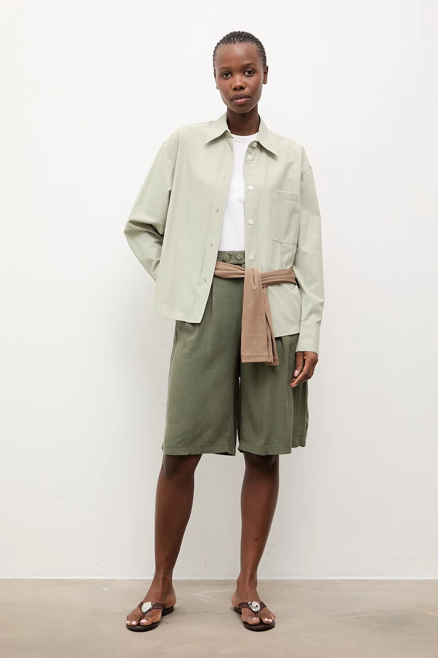 Льняные шорты - фото 2