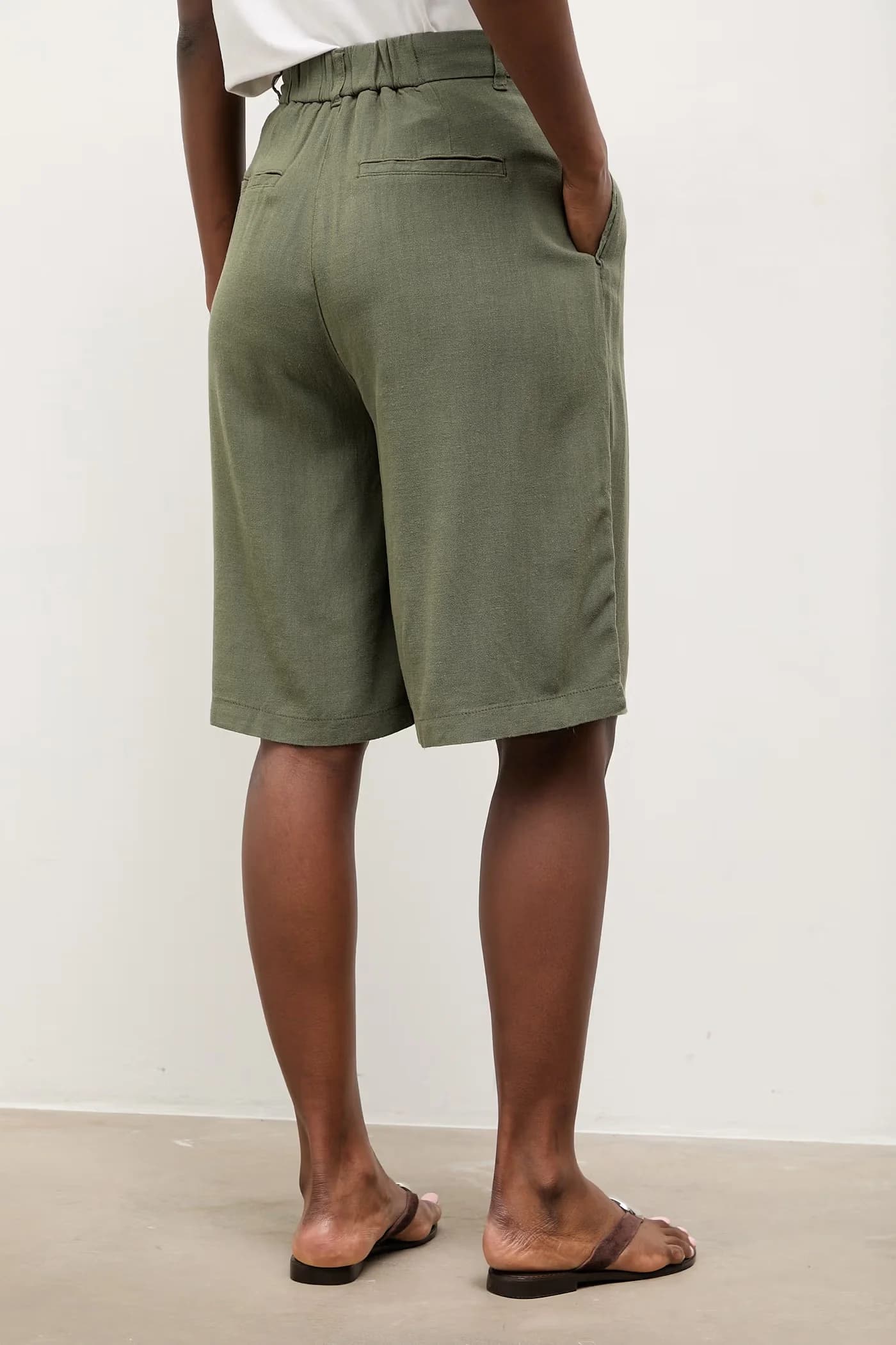 Льняные шорты - фото 3