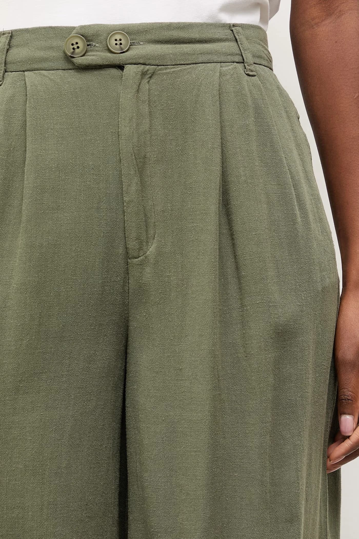 Льняные шорты - фото 4