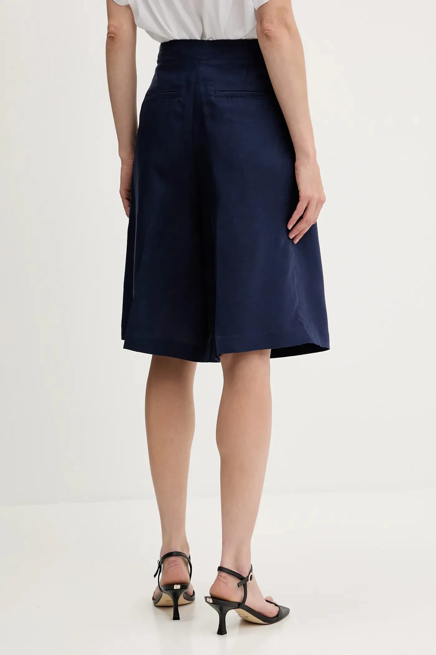 Шорты из смесового льна - фото 3