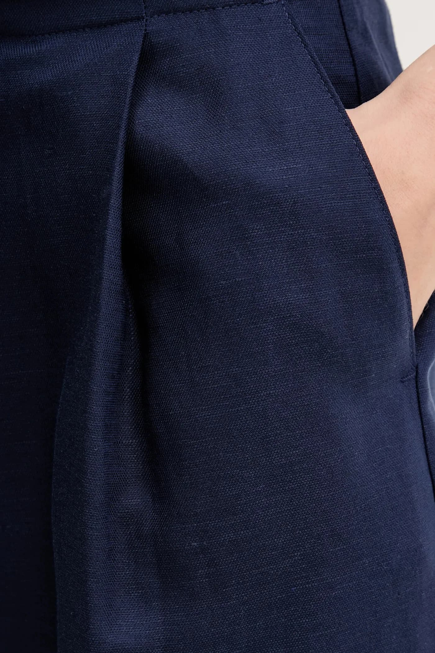 Шорты из смесового льна - фото 4