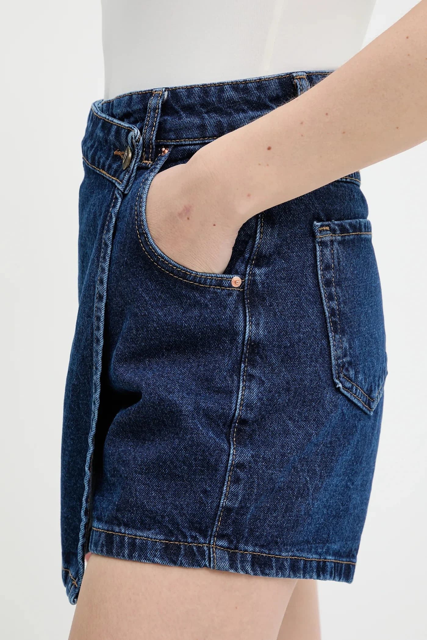 Джинсовые шорты - фото 4