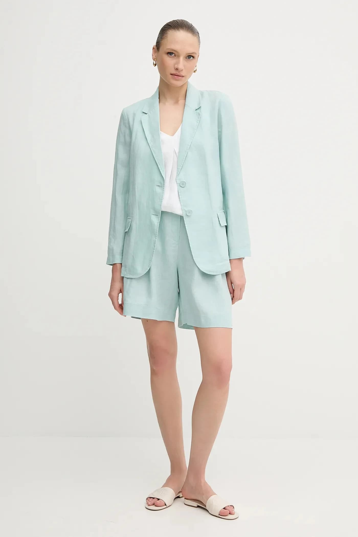 Льняные шорты - фото 2