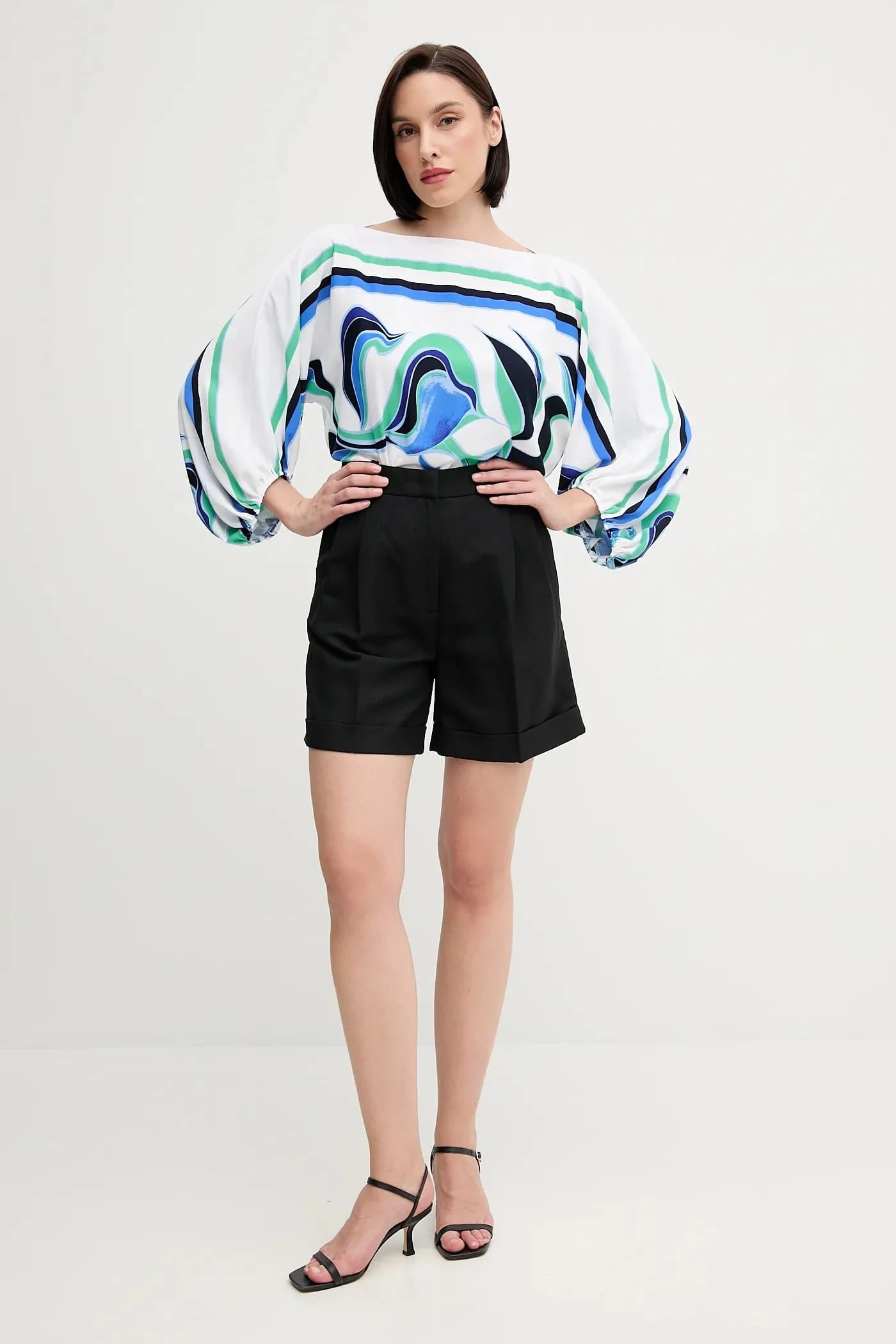 Шорты из смесового льна - фото 2