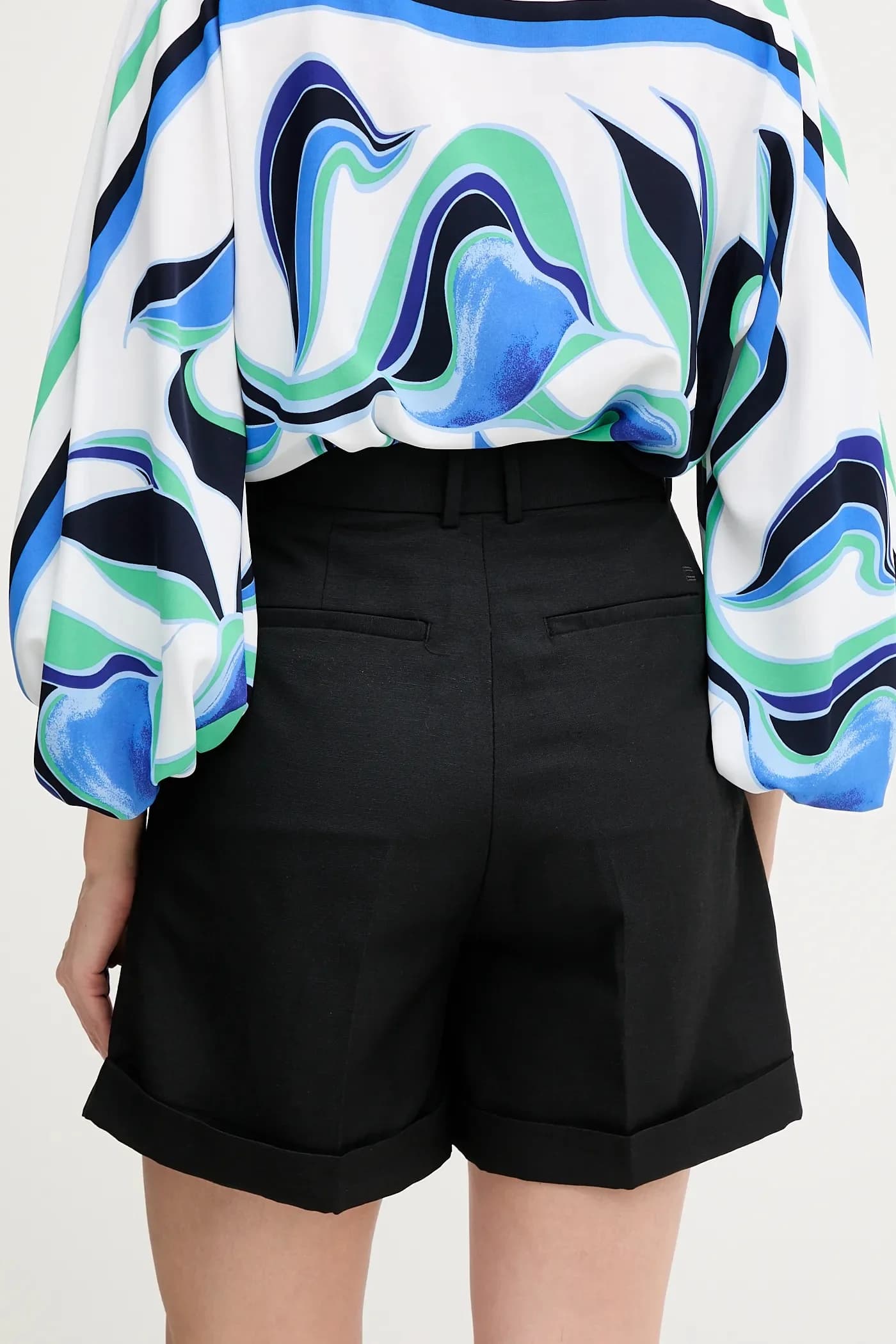 Шорты из смесового льна - фото 3