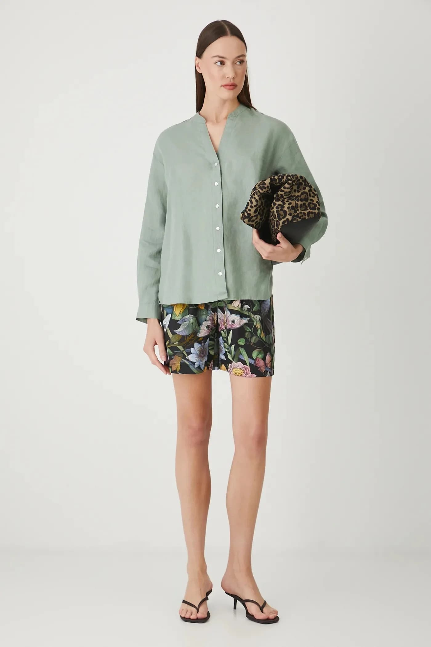 Льняные шорты - фото 2