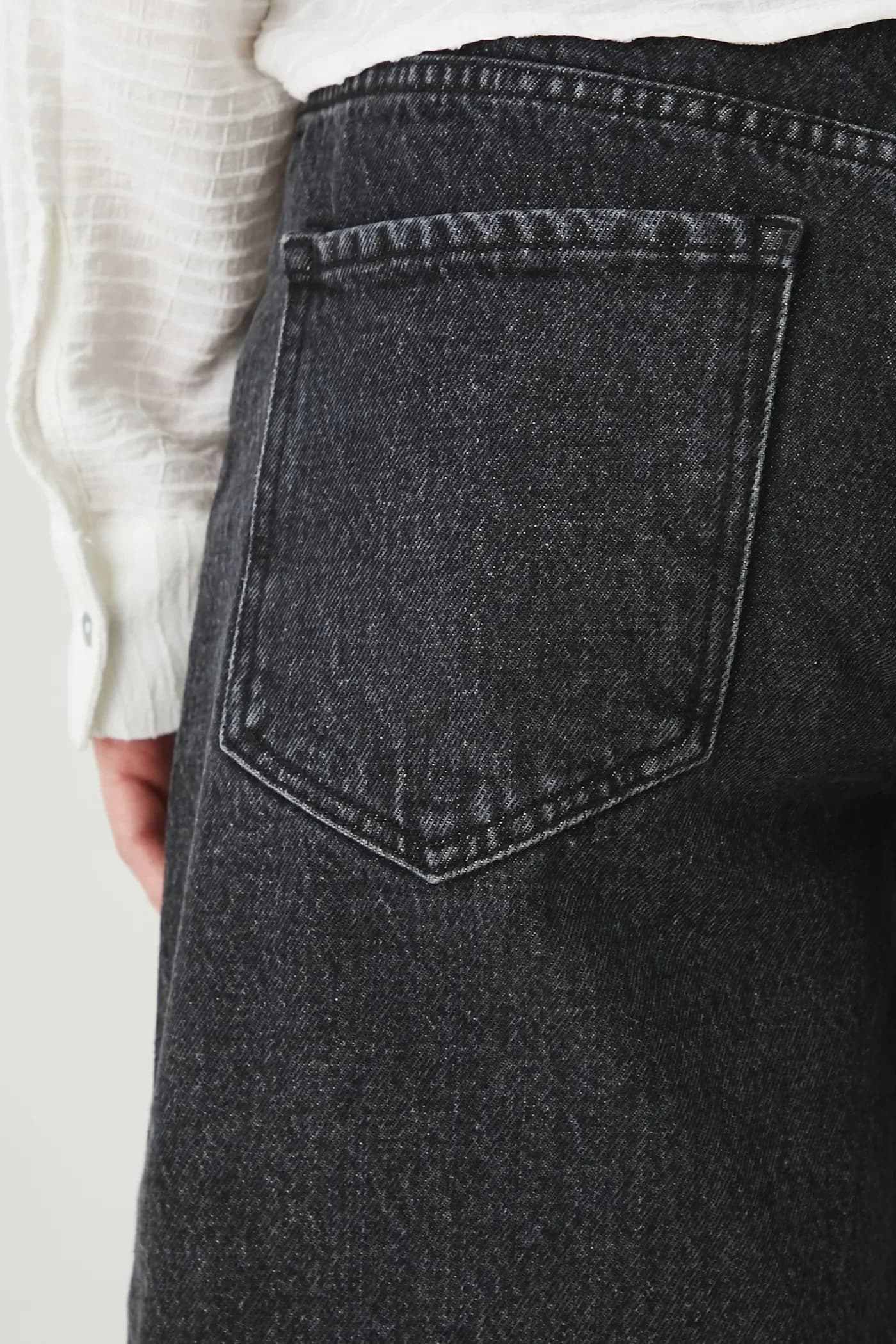 Хлопковые джинсовые шорты - фото 5