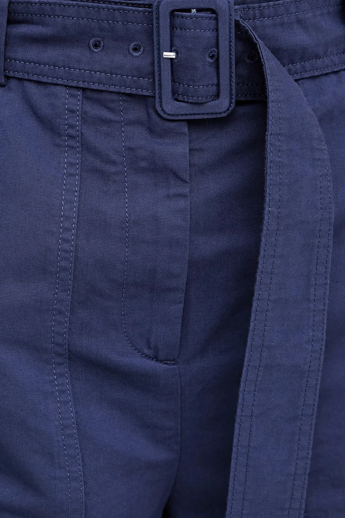 Шорты из смесового льна - фото 4