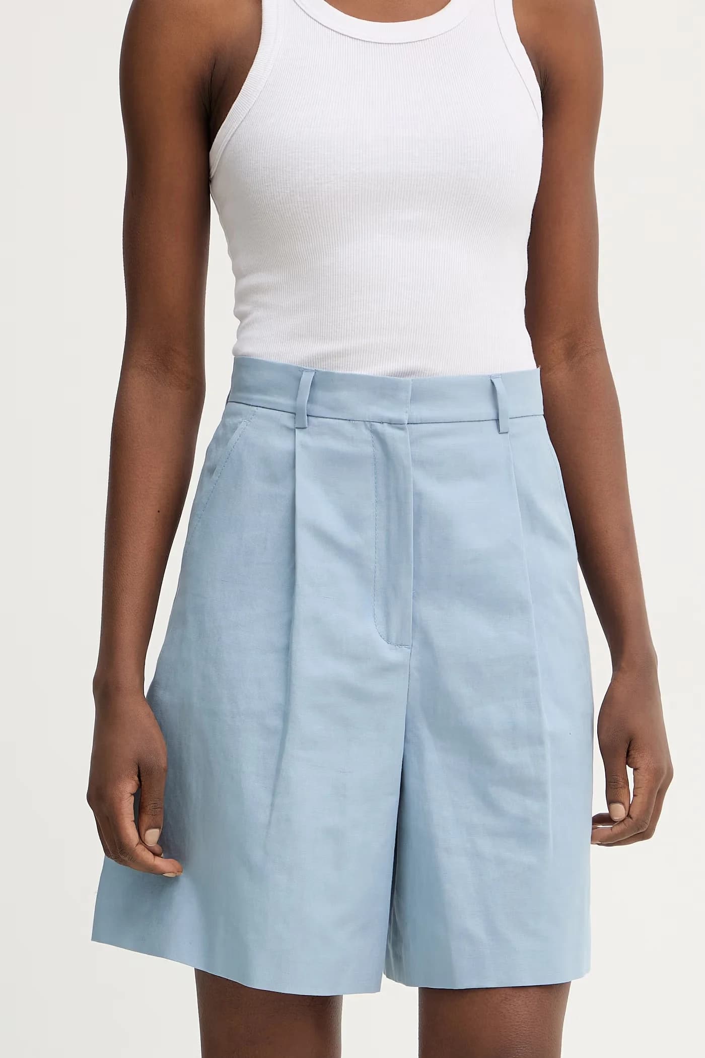 Шорты из льна ECUBA