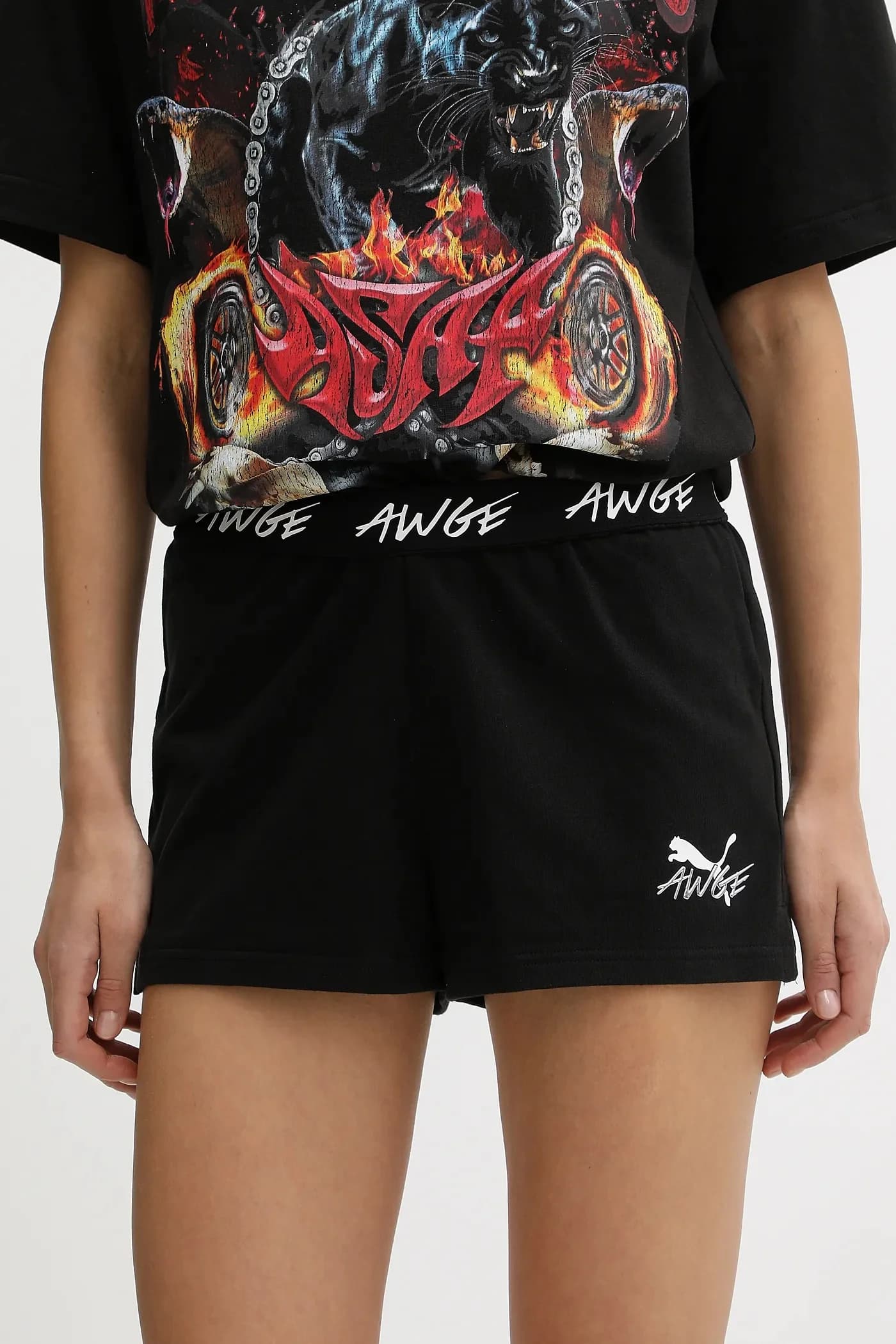 хлопковые шорты из коллаборации с A$AP ROCKY