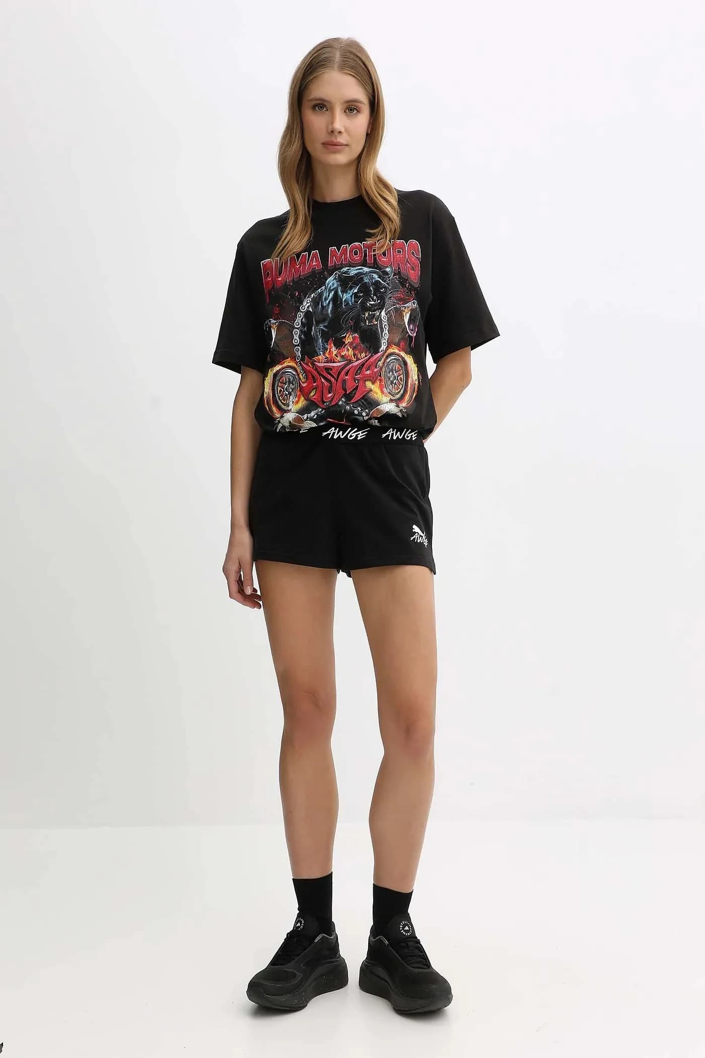 хлопковые шорты из коллаборации с A$AP ROCKY - фото 2