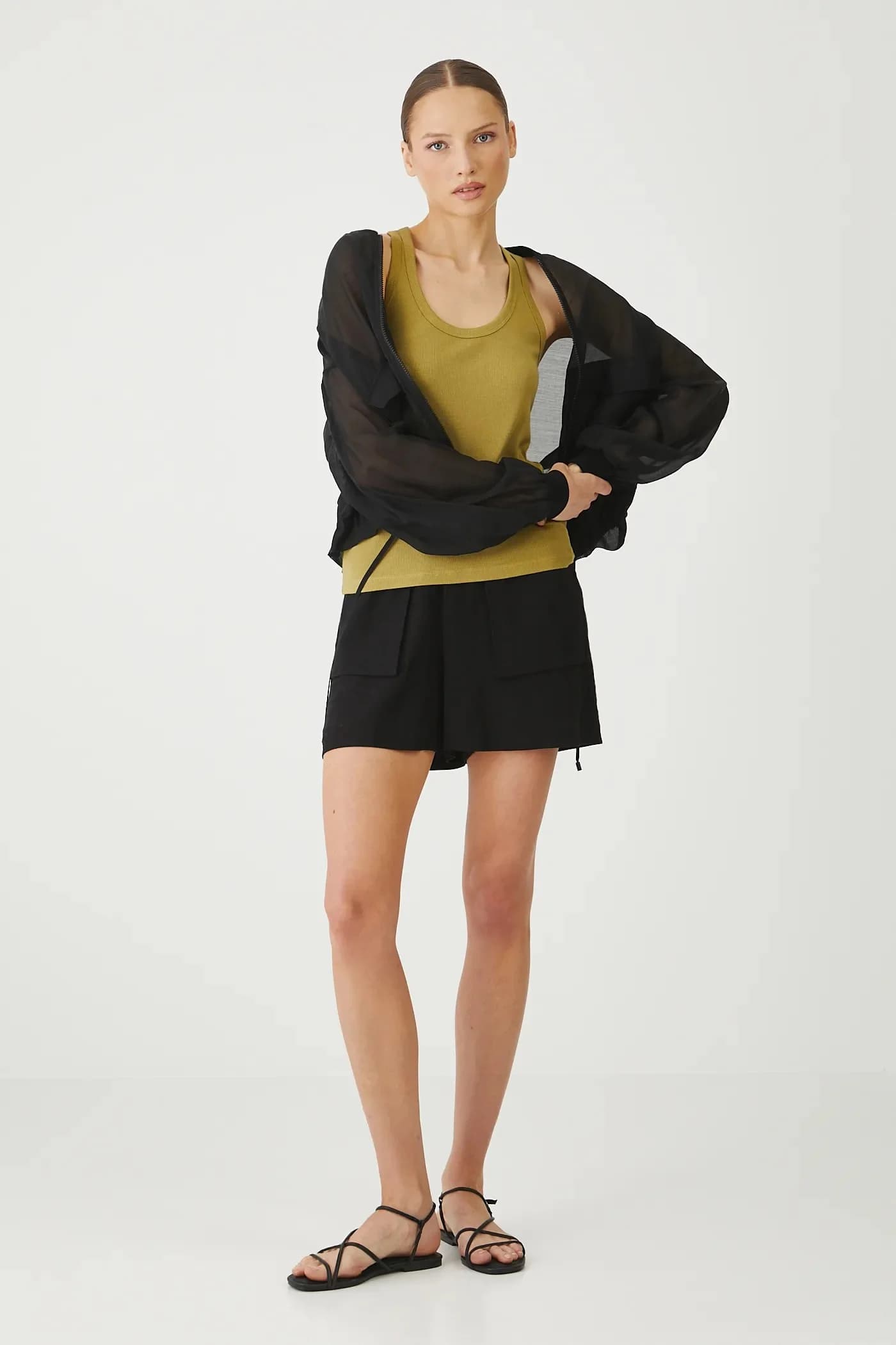 Льняные шорты - фото 2