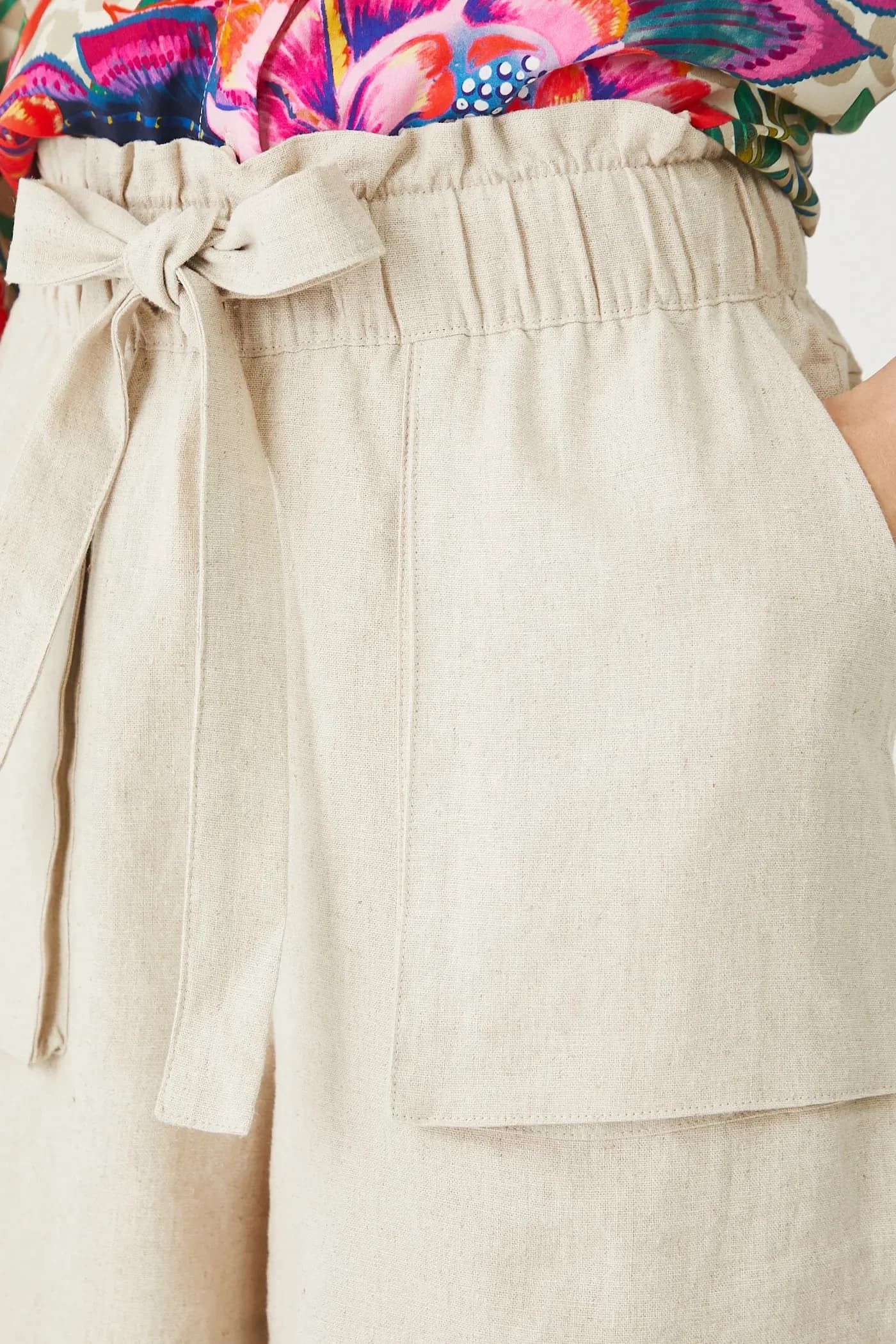 Льняные шорты - фото 4