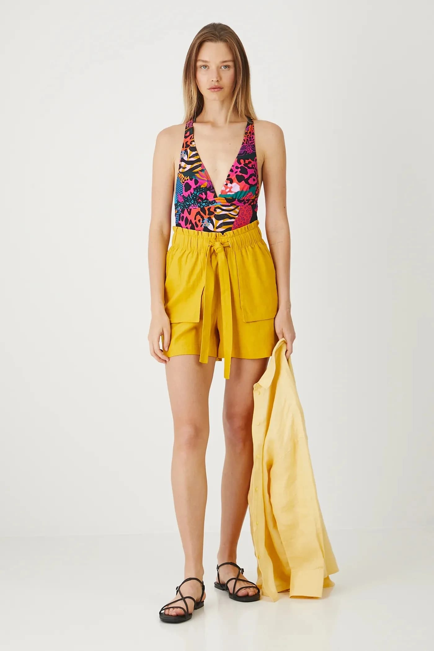 Льняные шорты - фото 2