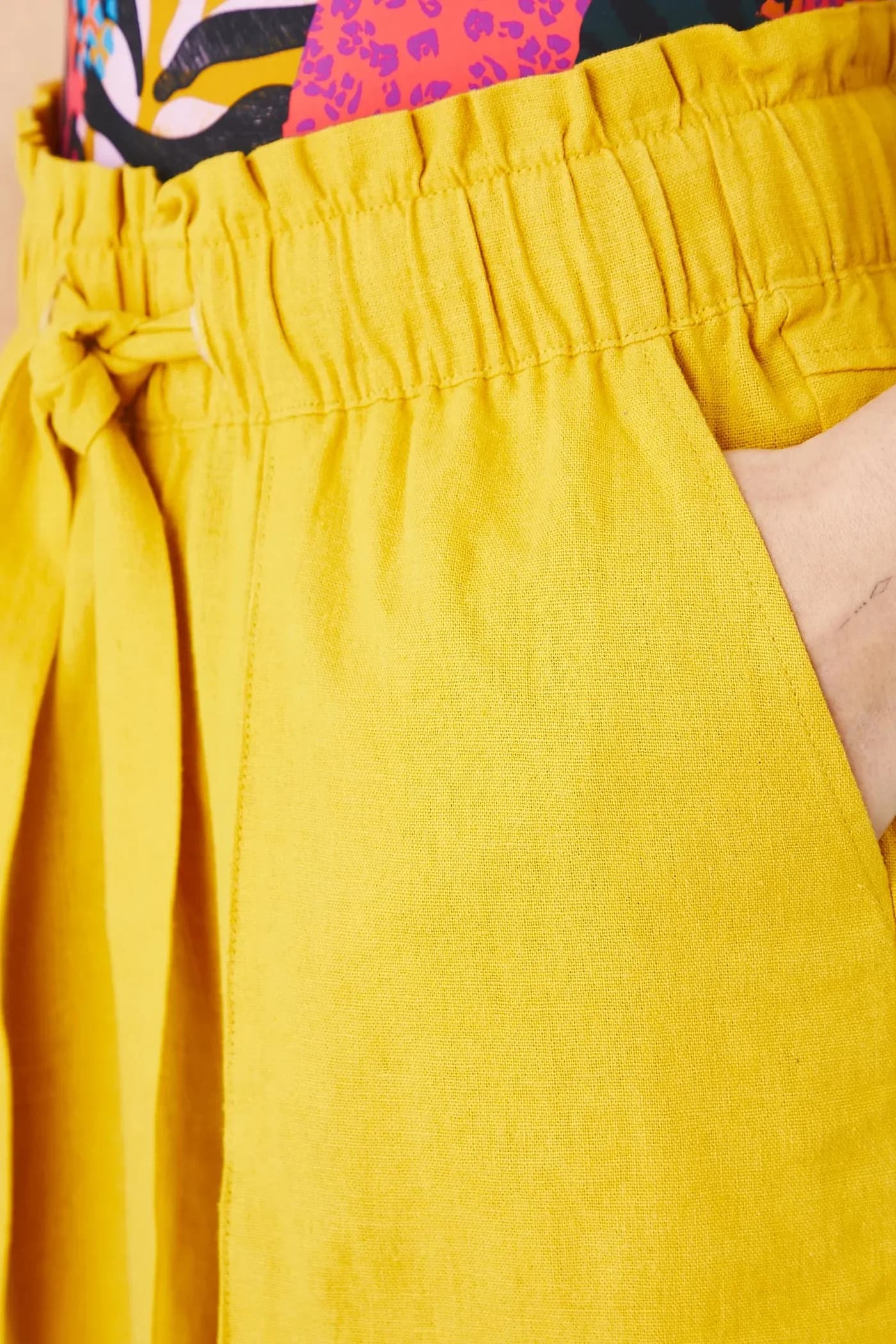 Льняные шорты - фото 4