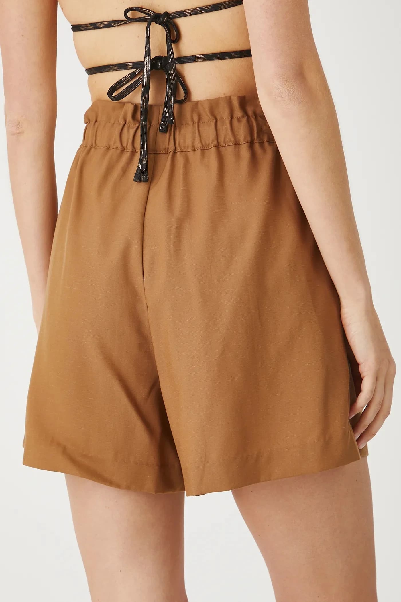 Шорты из смесового льна - фото 3