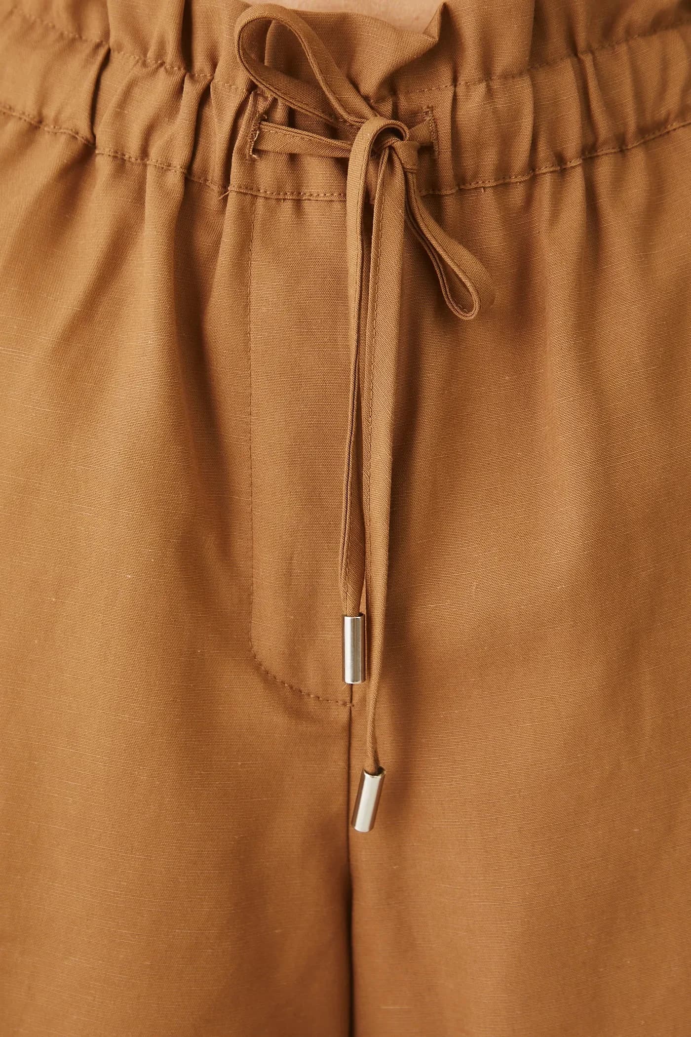 Шорты из смесового льна - фото 4