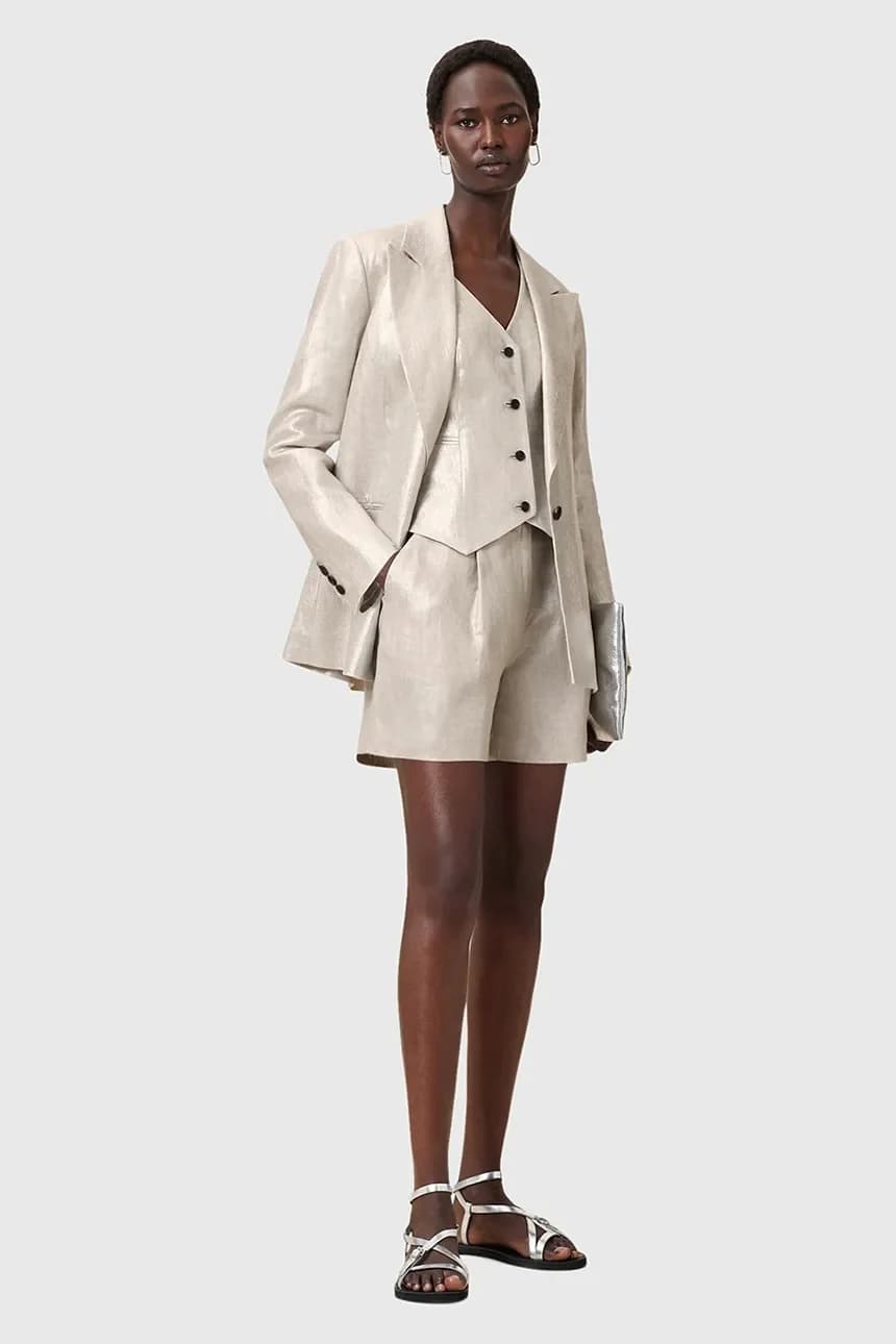 льняные шорты AVERIE