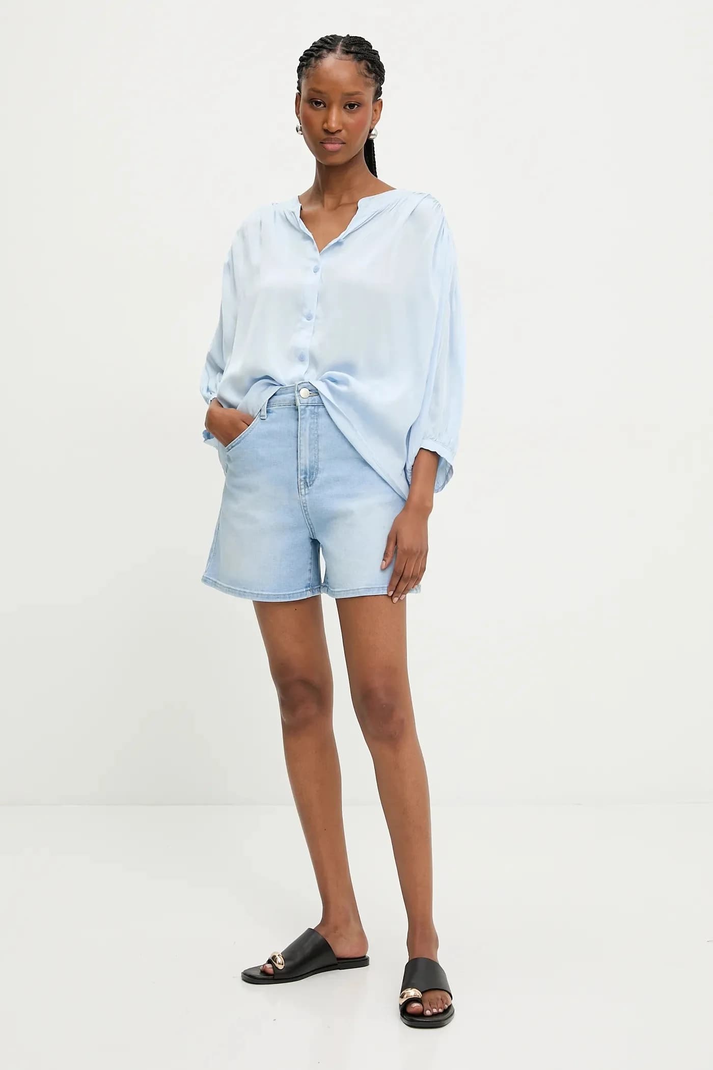 Джинсовые шорты - фото 2