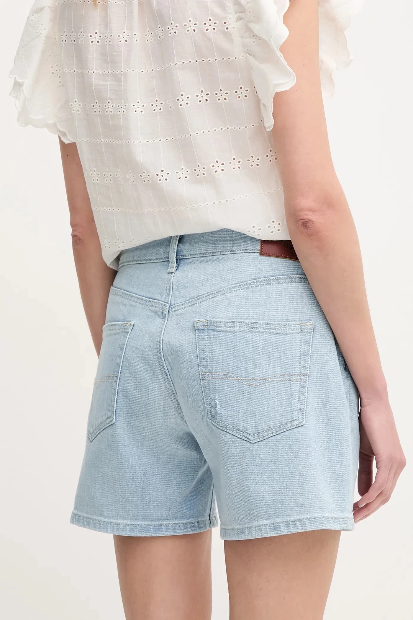 Джинсовые шорты REGULAR SHORT HW MABLE - фото 3